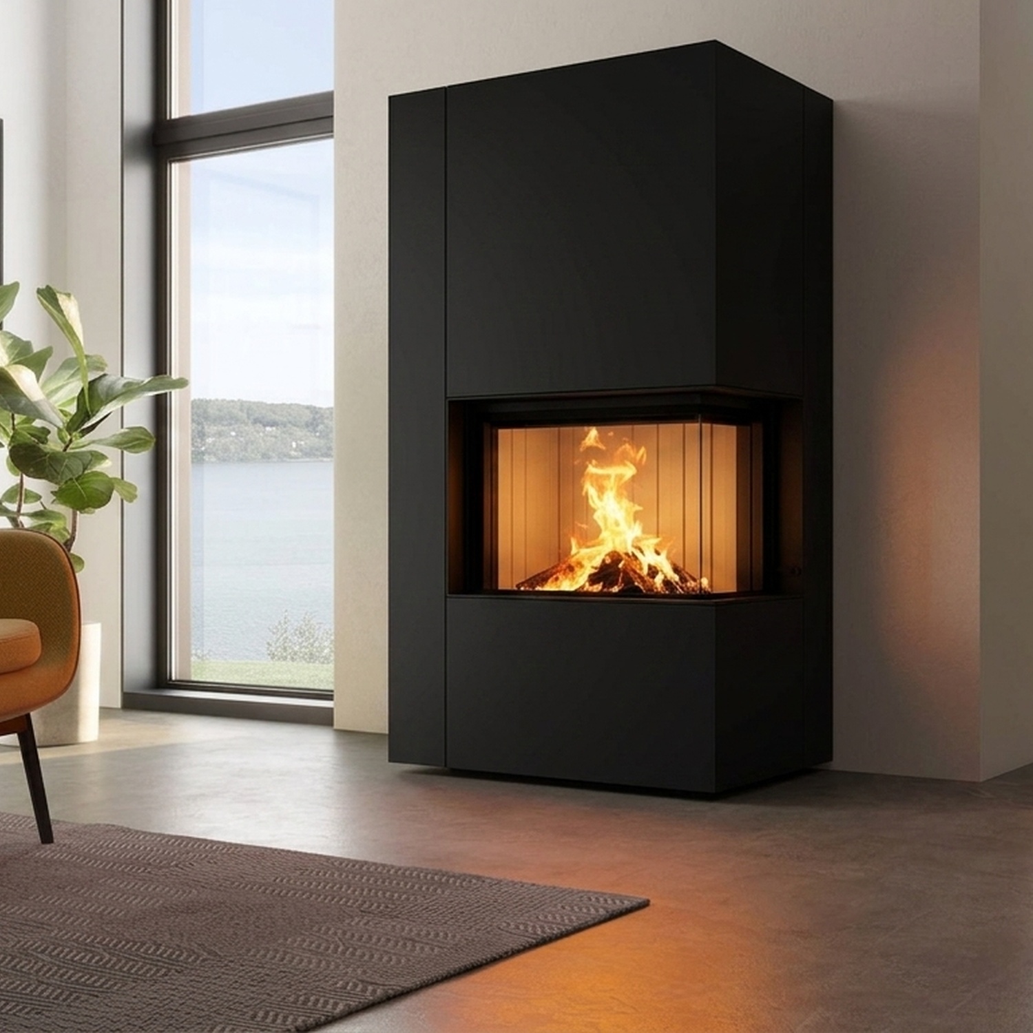 Spartherm Apollon 2R Kaminbausatz RLA Nero