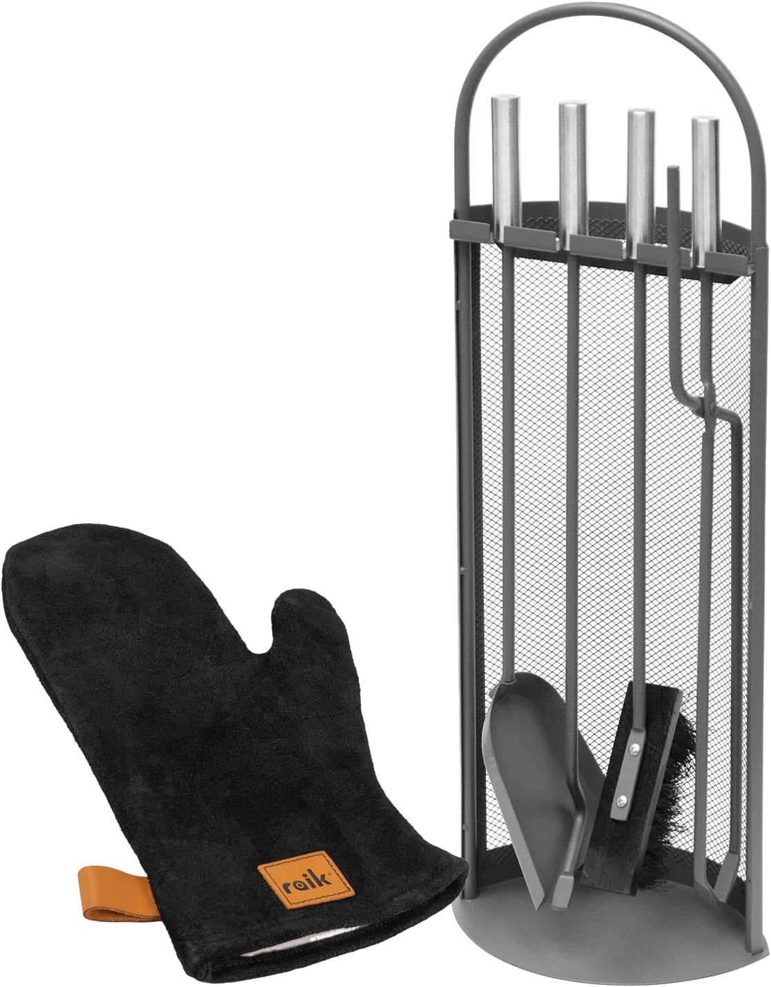 Raik Kaminbesteck Arthur + Ofenhandschuh