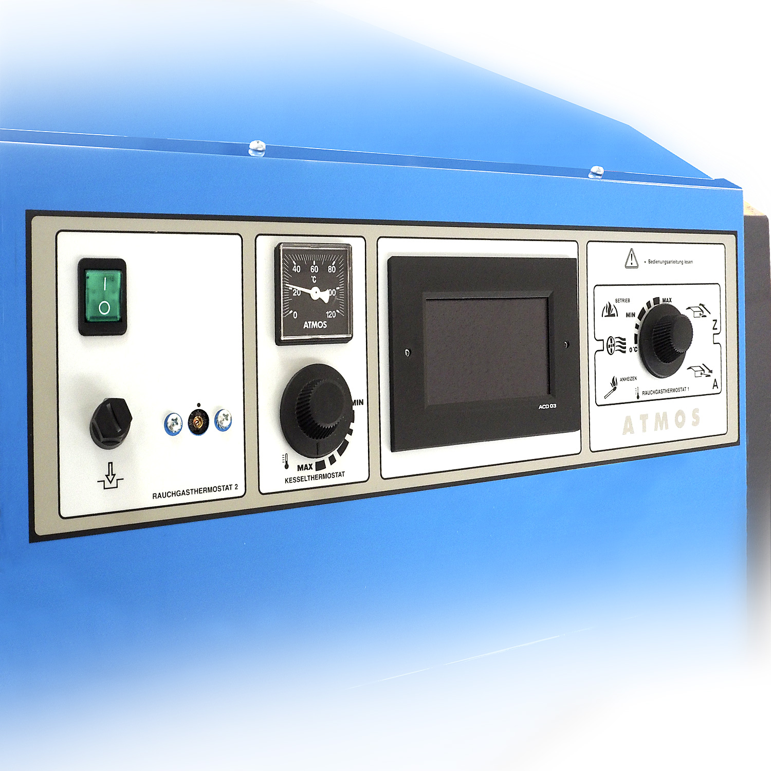 ATMOS ACD03 Heizungsregler inkl. Fühlerset und Abgasfühler für handbeschickte Kessel ATMOS ACD03 Heizungsregler inkl. Fühlerset und Abgasfühler für handbeschickte Kessel