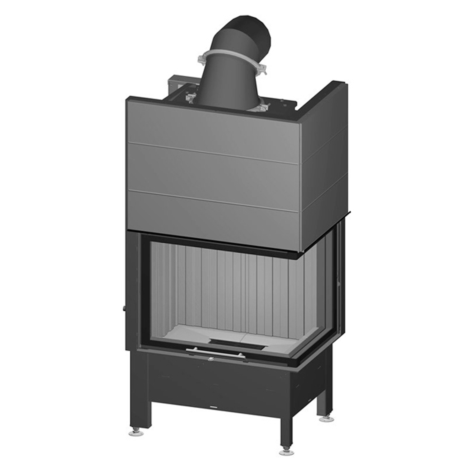 Spartherm Varia 2Rh H2O Kamineinsatz wasserführend Eck