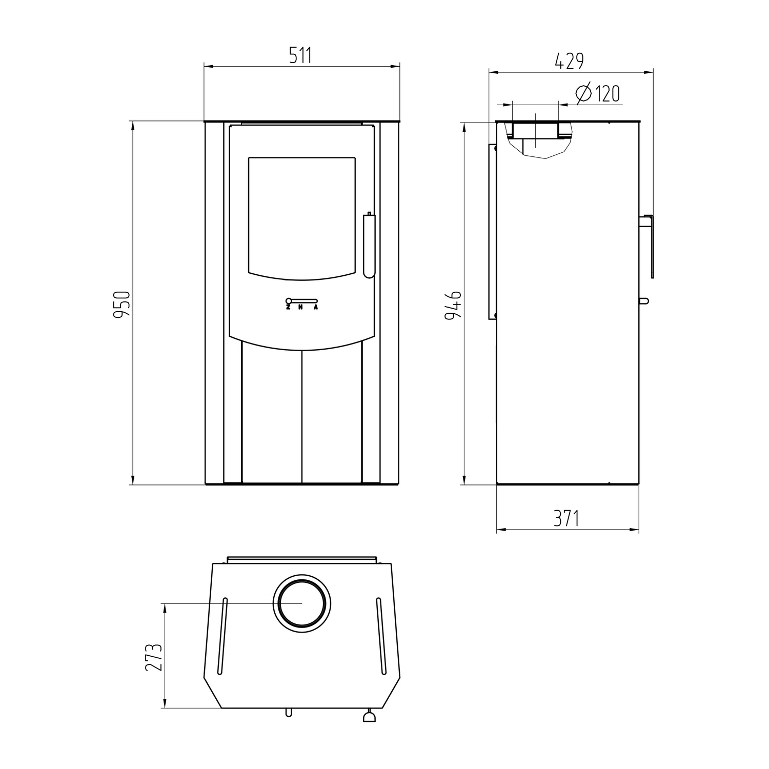 Wamsler Kaminofen Sam schwarz