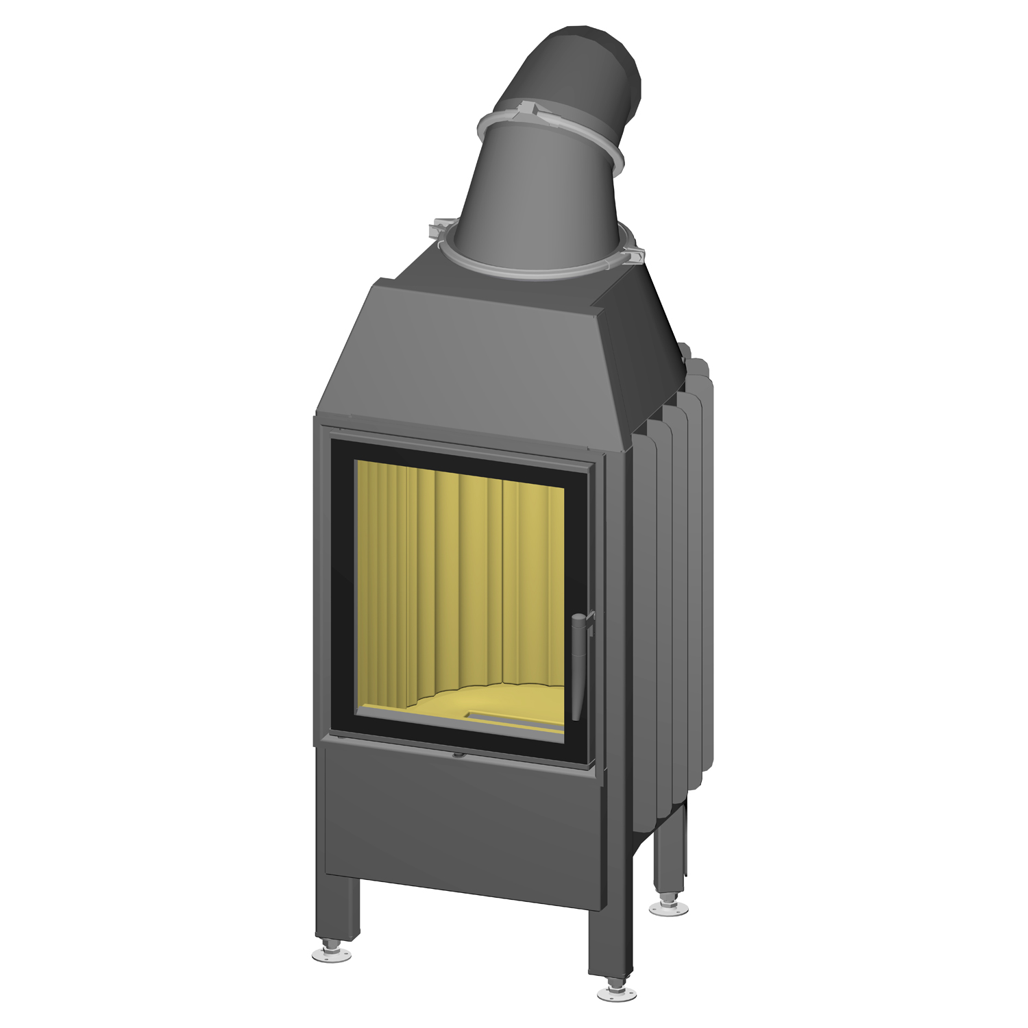 Spartherm Mini Z1-4S Kamineinsatz 10 kW 51 cm links