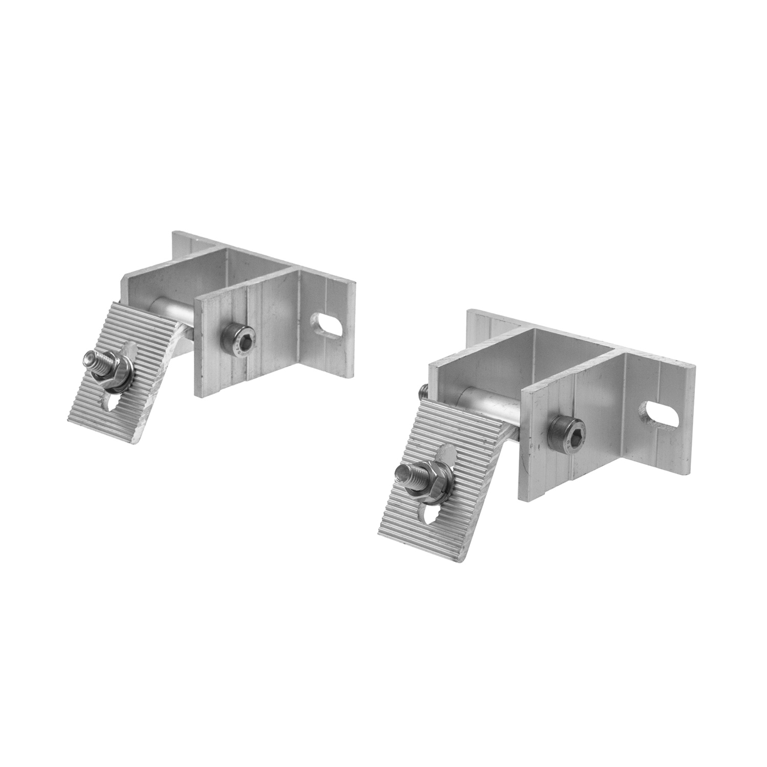 Verstellbare Halterung 15-30 Grad für PV-Module in Silber