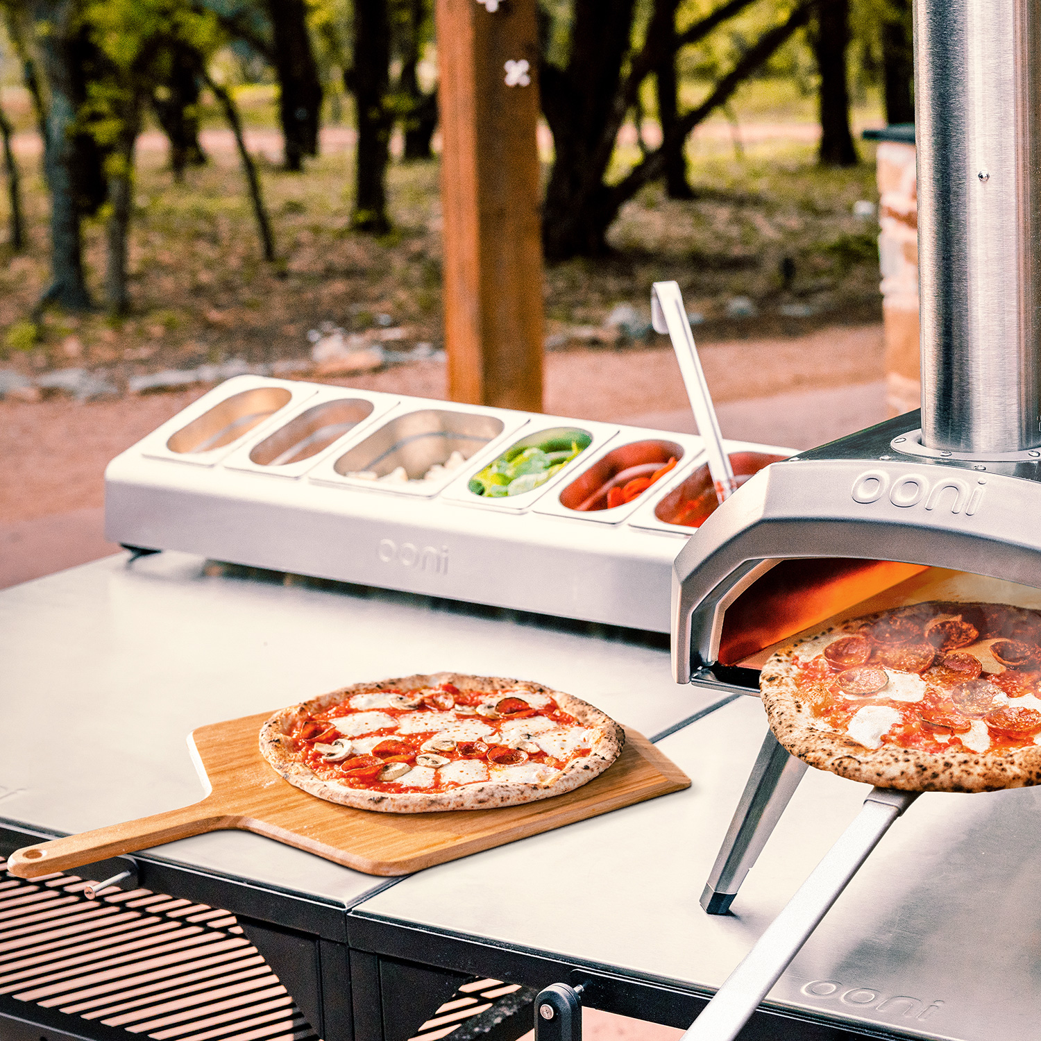 Ooni Pizzaschieber und Brett aus Bambus 12" Ooni Pizzaschieber und Brett aus Bambus 12"