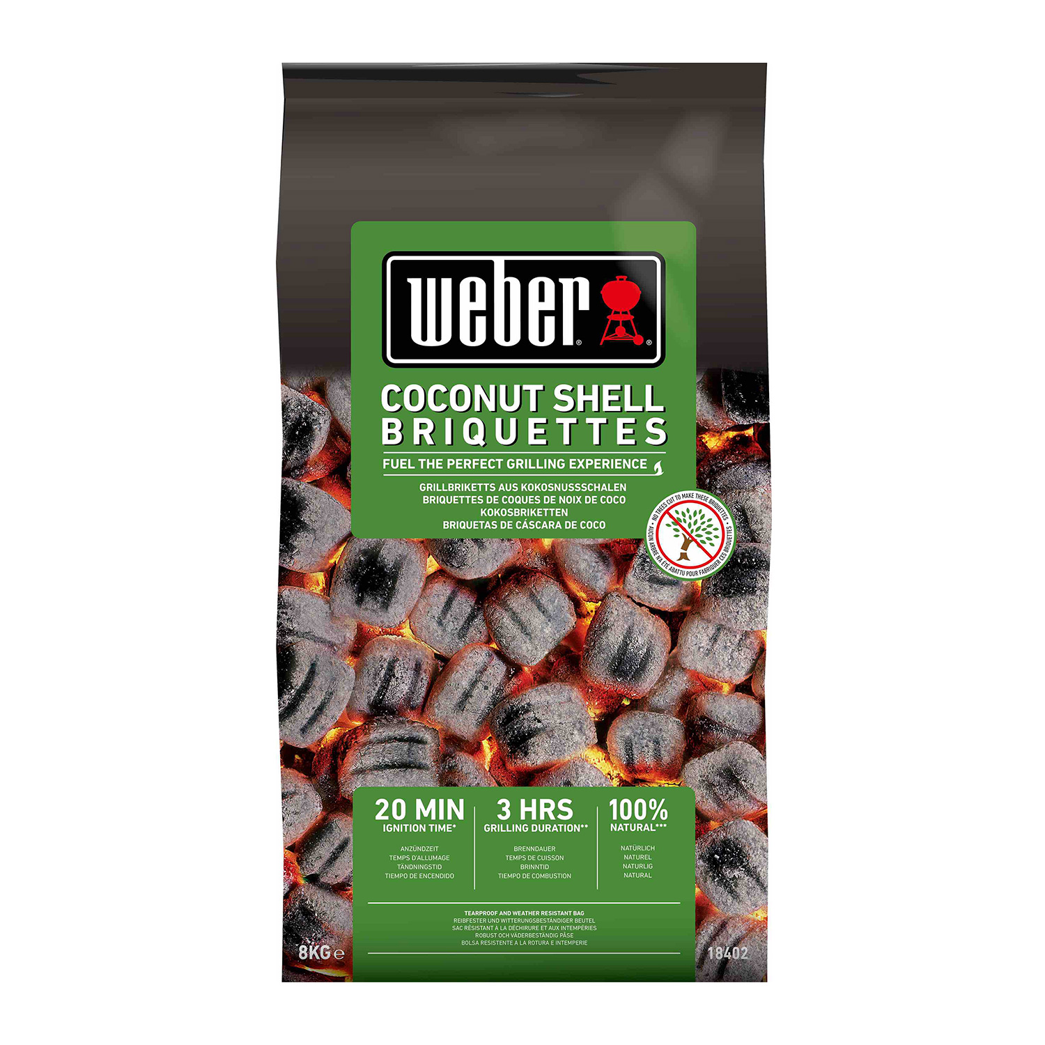 Weber Kokosnussbriketts 8 kg Weber Kokosnussbriketts 8 kg