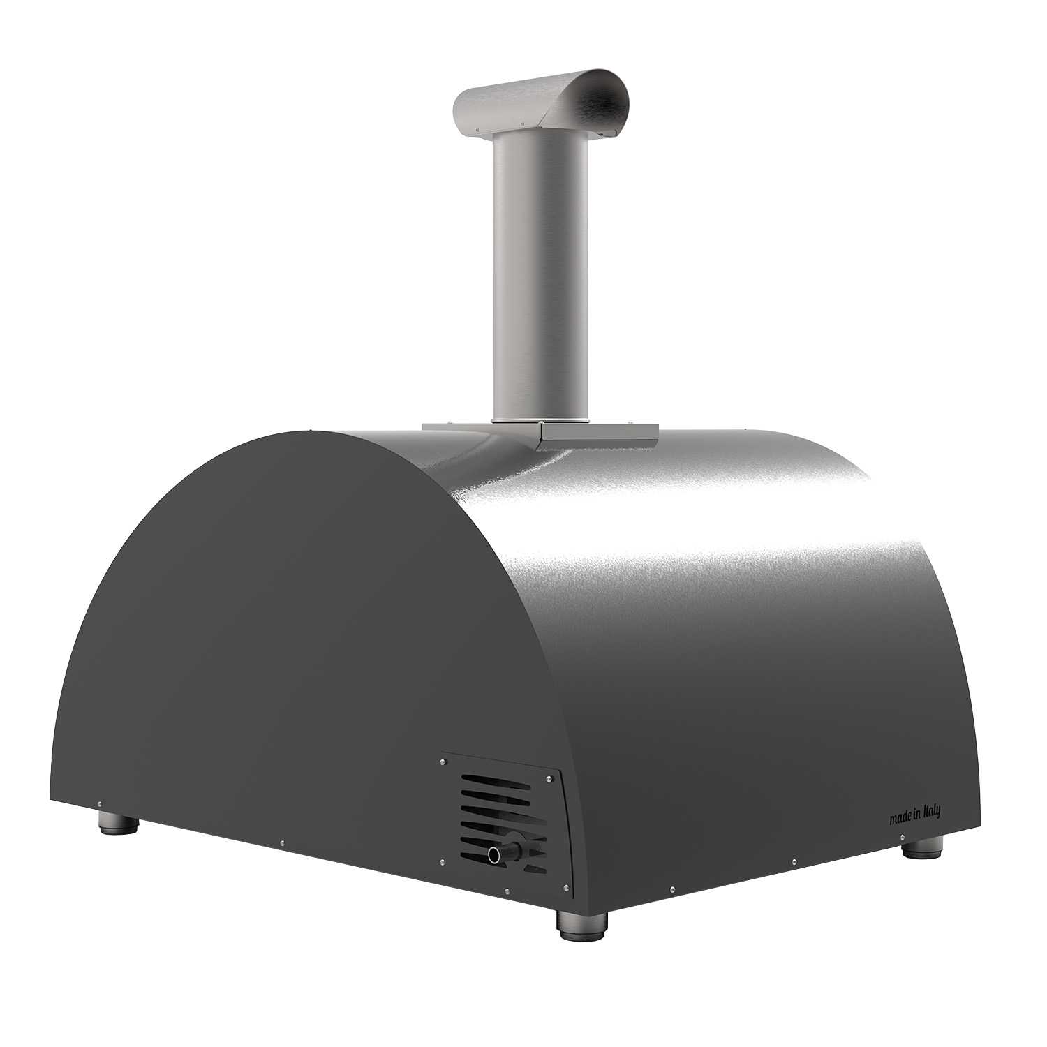 Alfa Moderno 5 Pizze Pizzaofen Hybrid Schiefer Grau
