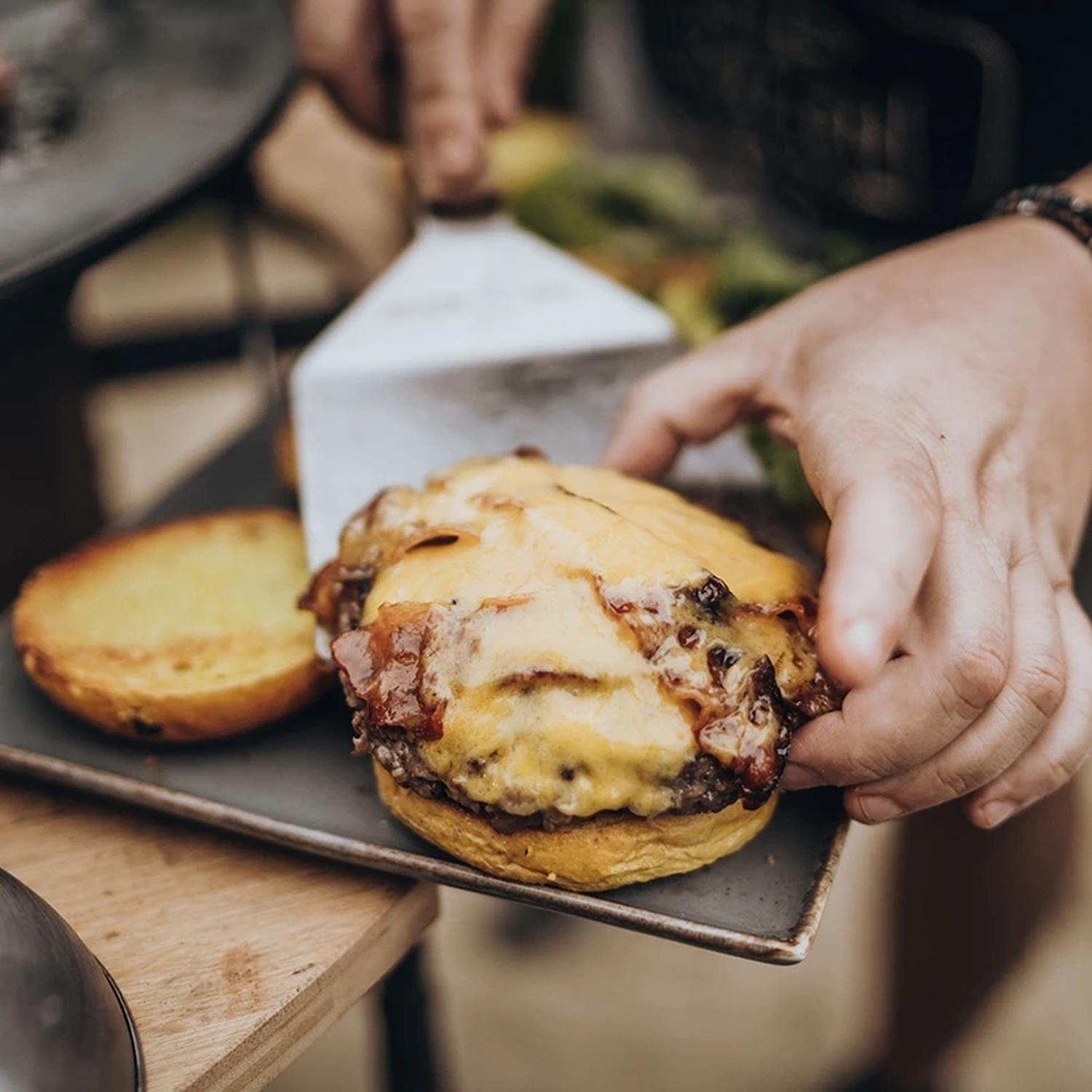 Moesta BBQ Spachtel für Feuerplatten / BBQ Disk