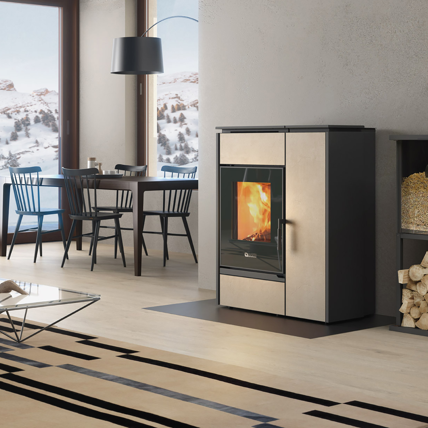 Extraflame Evolution Line Margaret Hybridofen Corten