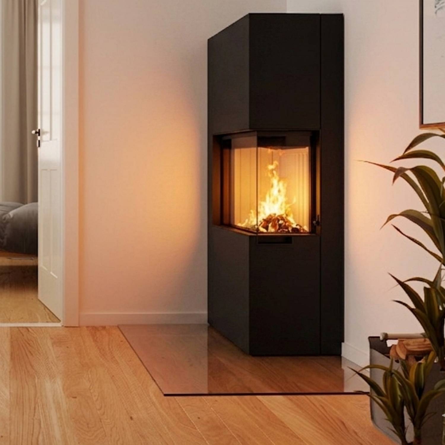 Spartherm Zirkon 2R Kaminbausatz RLA Nero