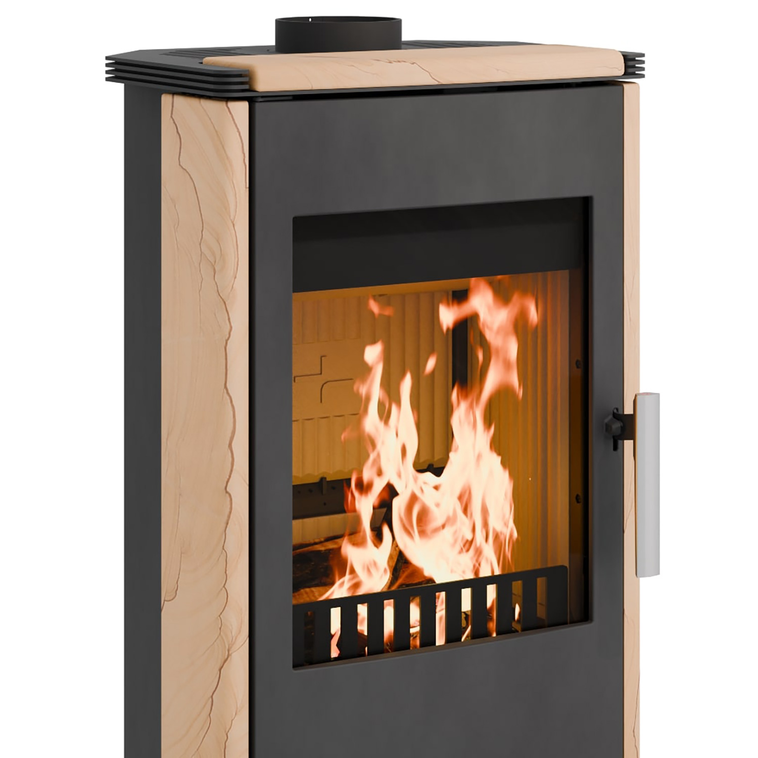 Haas+Sohn Montegrotto III Kaminofen Schwarz / Woodstone