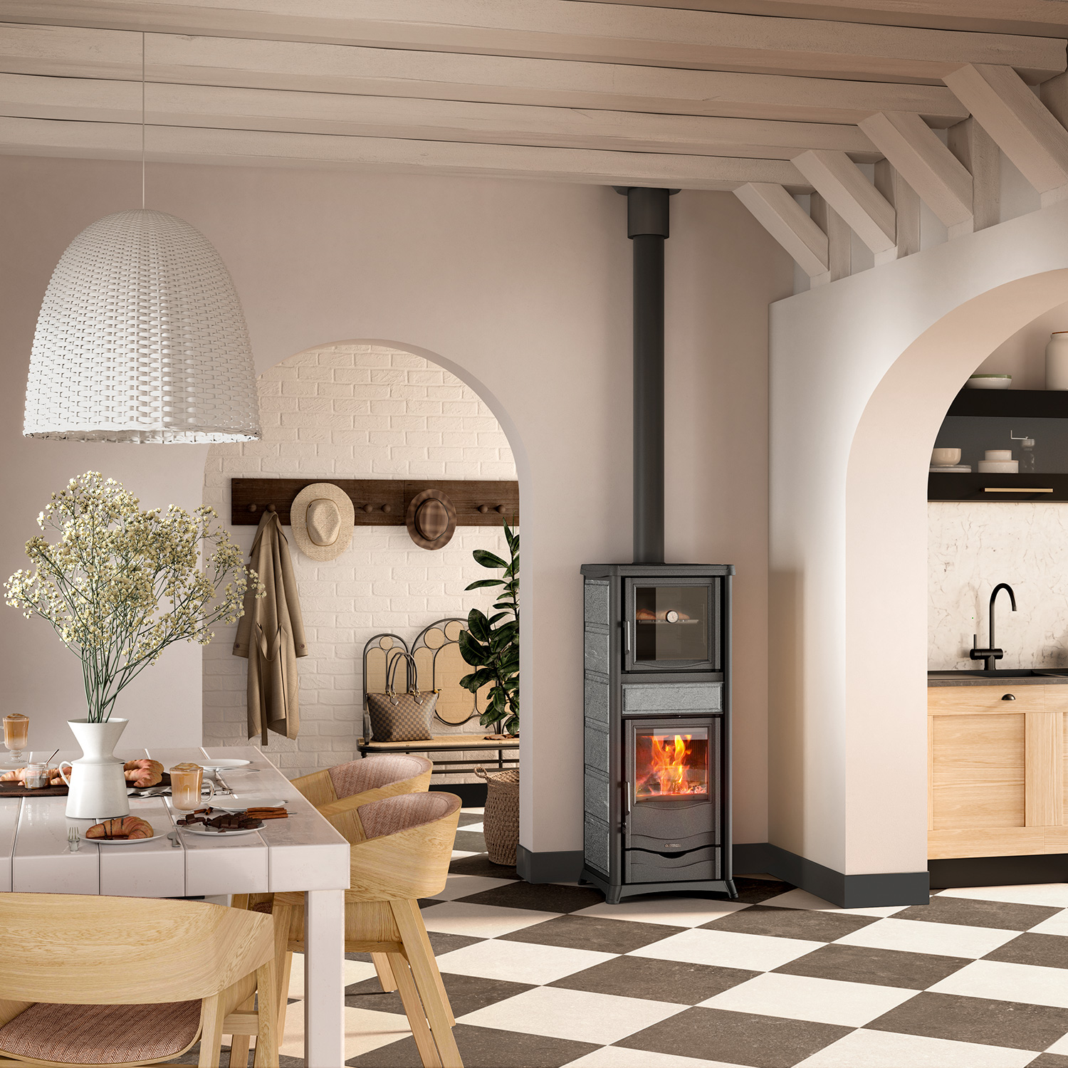 La Nordica Rossella Plus Forno 16 Kaminofen Speckstein