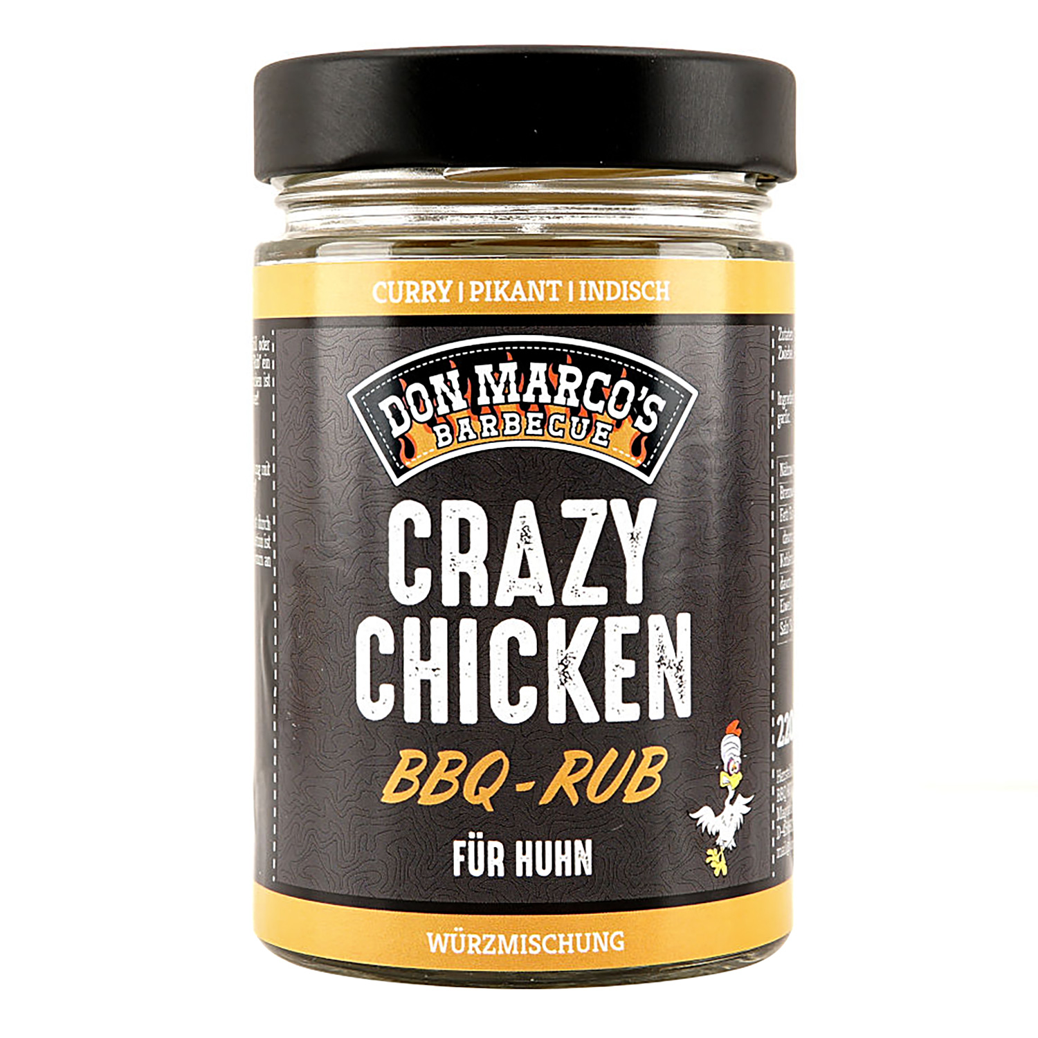 Don Marco's Rub Crazy Chicken 220g Glas