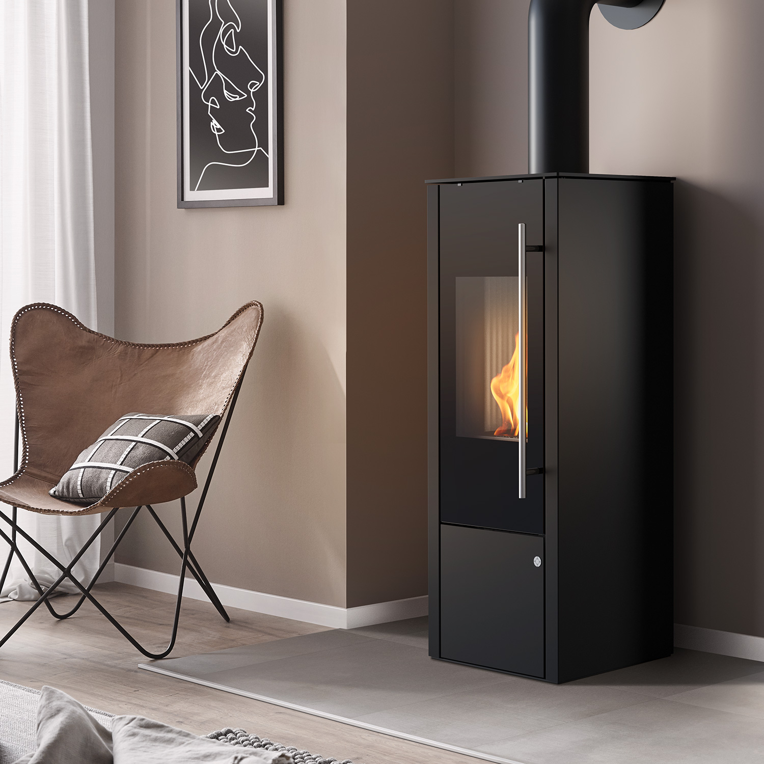 Olsberg Zacate Compact Kaminofen Stahl Schwarz Olsberg Zacate Compact Kaminofen Stahl Schwarz