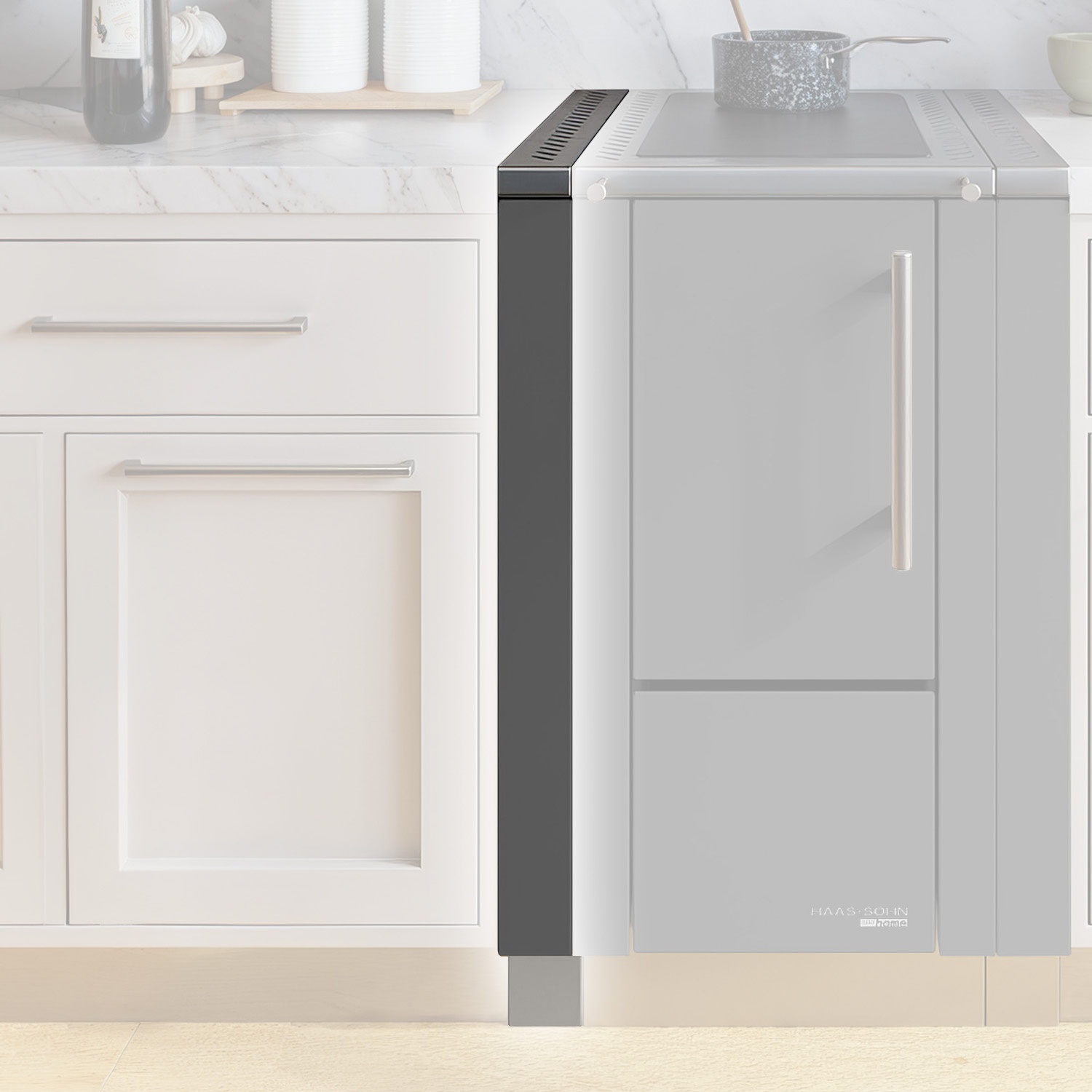 Haas+Sohn Abstandsleiste HS 40 links, anthrazit