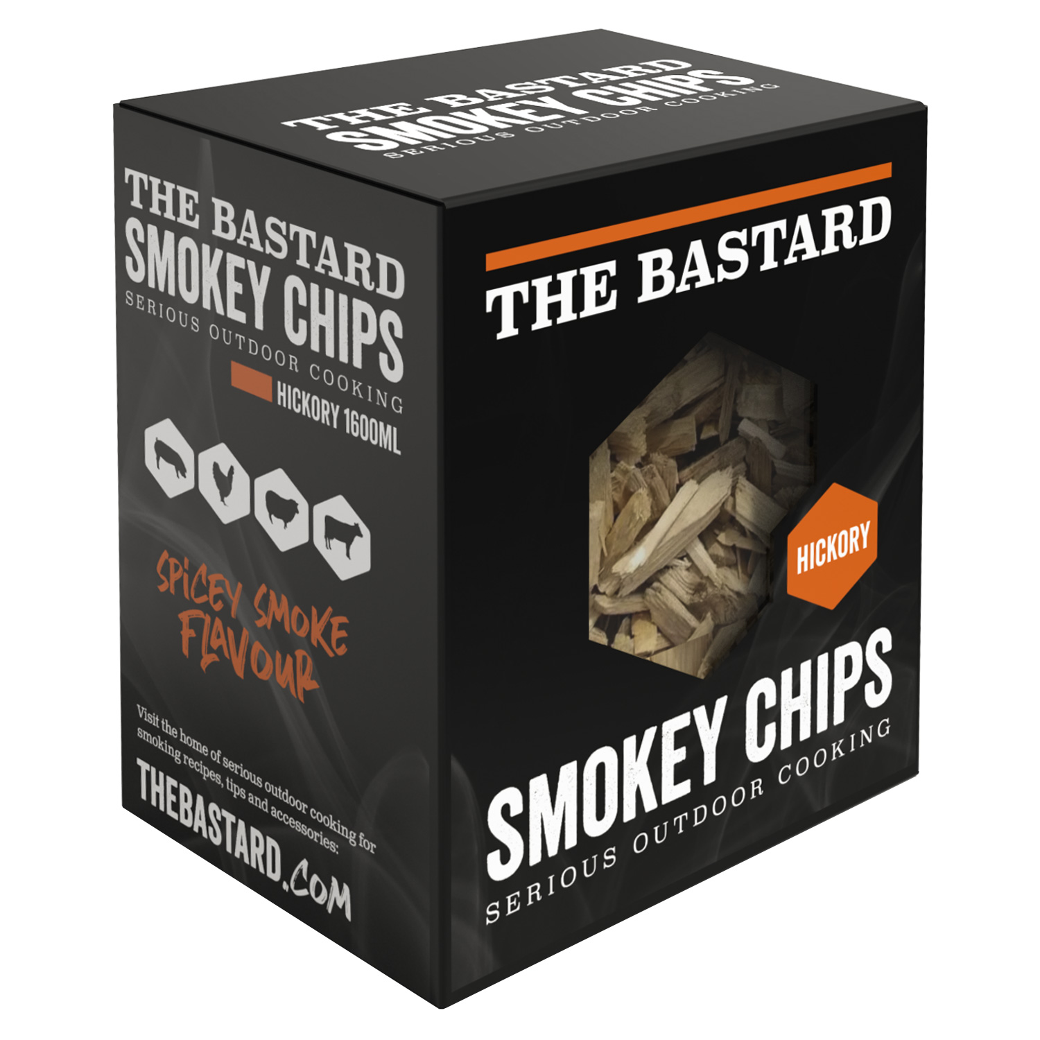 The Bastard Räucherchips Hickory 500 g The Bastard Räucherchips Hickory 500 g