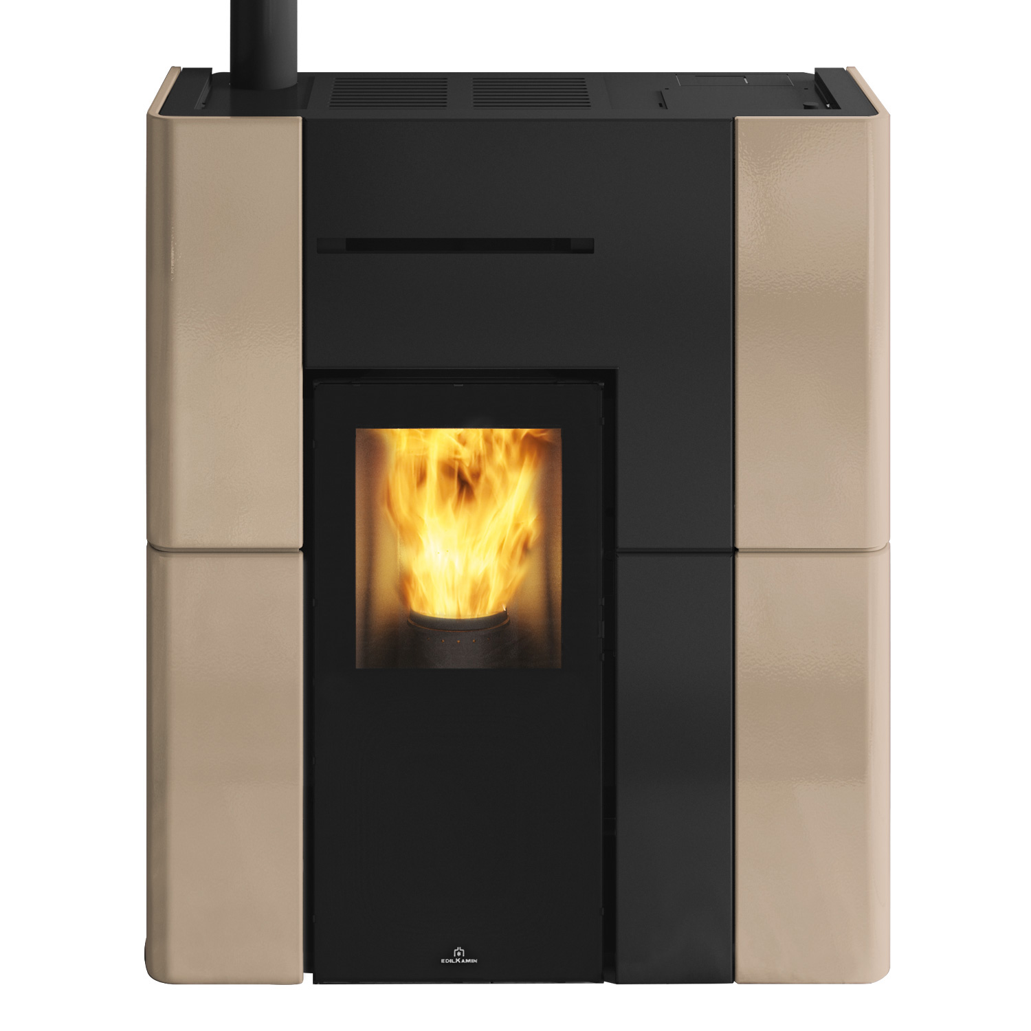 Edilkamin Blade H 15 Evo wasserführender Pelletofen Keramik Beige