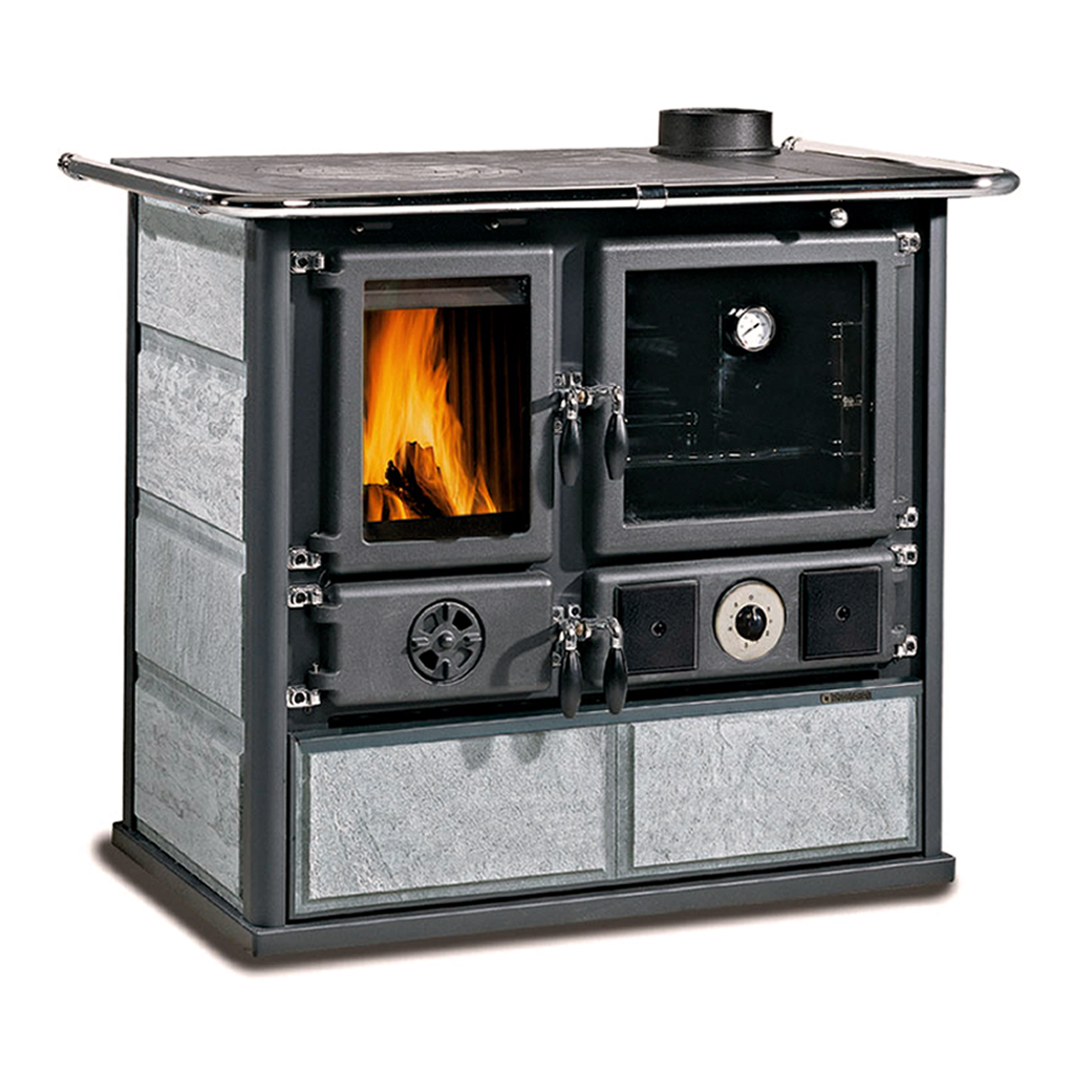 Küchenofen wasserführend La Nordica Termorosa DSA Naturstein Küchenofen wasserführend La Nordica Termorosa DSA Naturstein