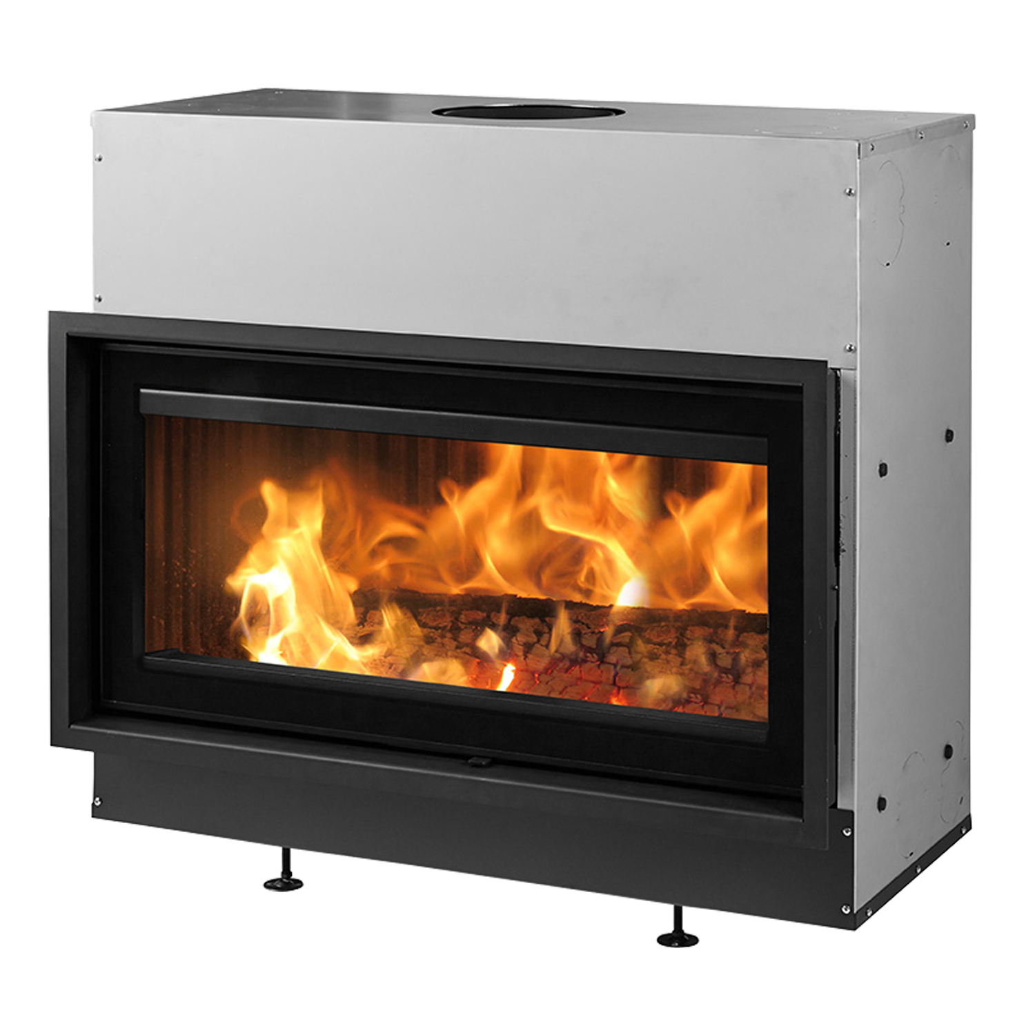 Dovre Vista 901C/V2 Kamineinsatz mit Gusseisenlamellen im Brennraum Dovre Vista 901C/V2 Kamineinsatz mit Gusseisenlamellen im Brennraum