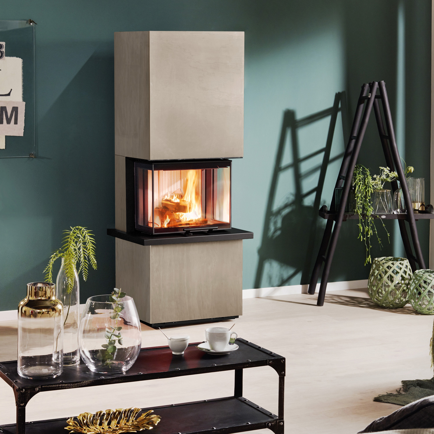 Olsberg Osorno S Topstone Kaminofen Quarzit Marrone Alba Natura