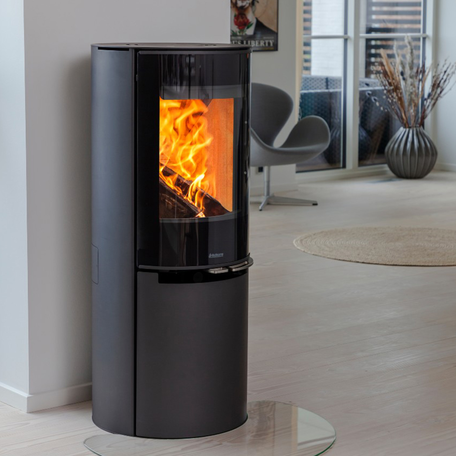 Aduro H4 Lux Hybridofen Schwarz