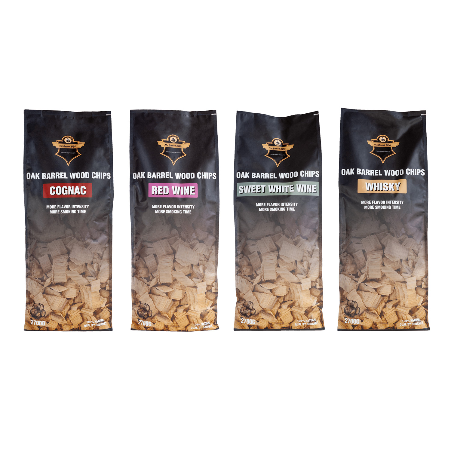 Mr. Barrel BBQ Smoking Chips XL Cognac, 2,7 kg Mr. Barrel BBQ Smoking Chips XL Cognac, 2,7 kg