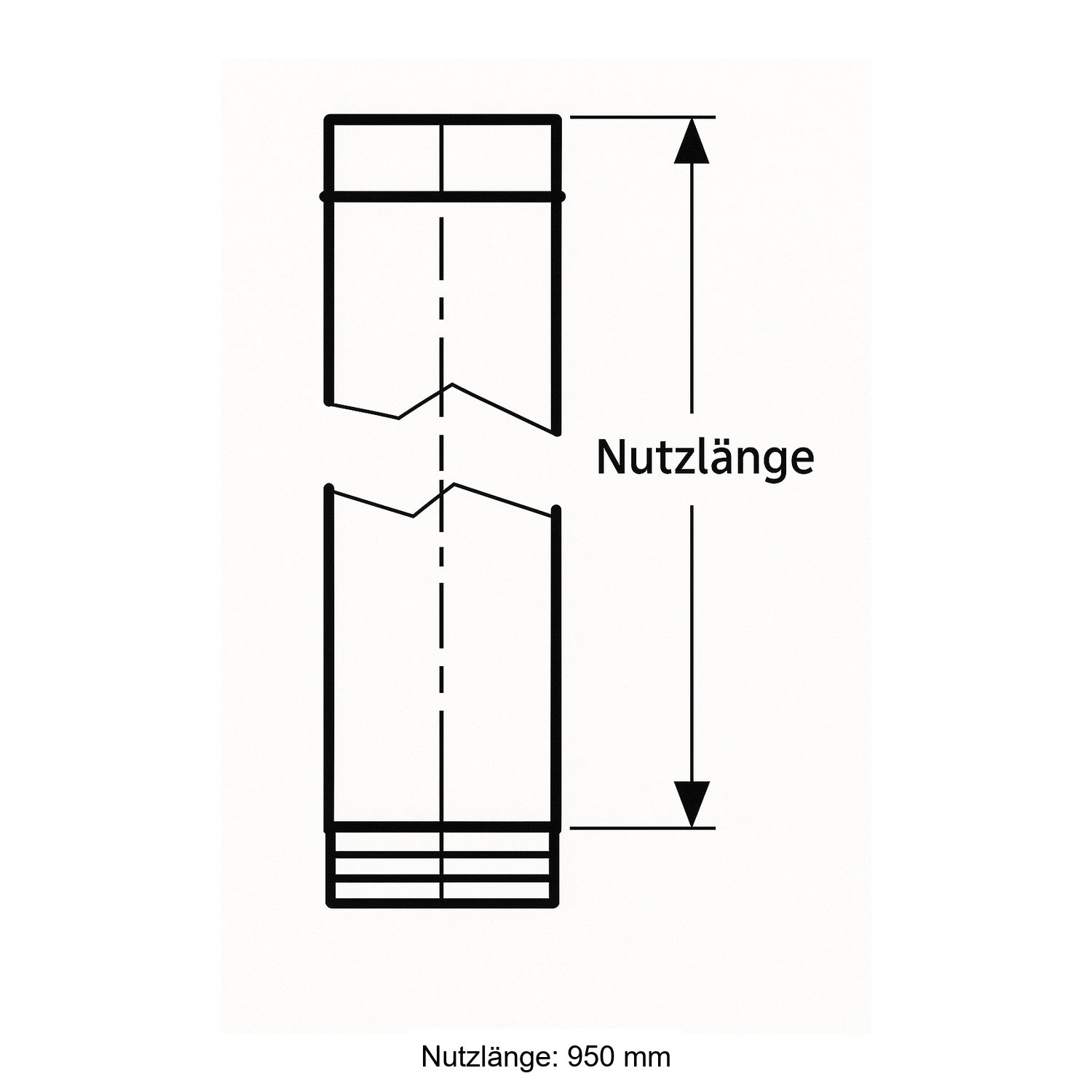 Schiedel PRIMA PLUS Rohrelement 1000mm Ø130 mm einwandig matt