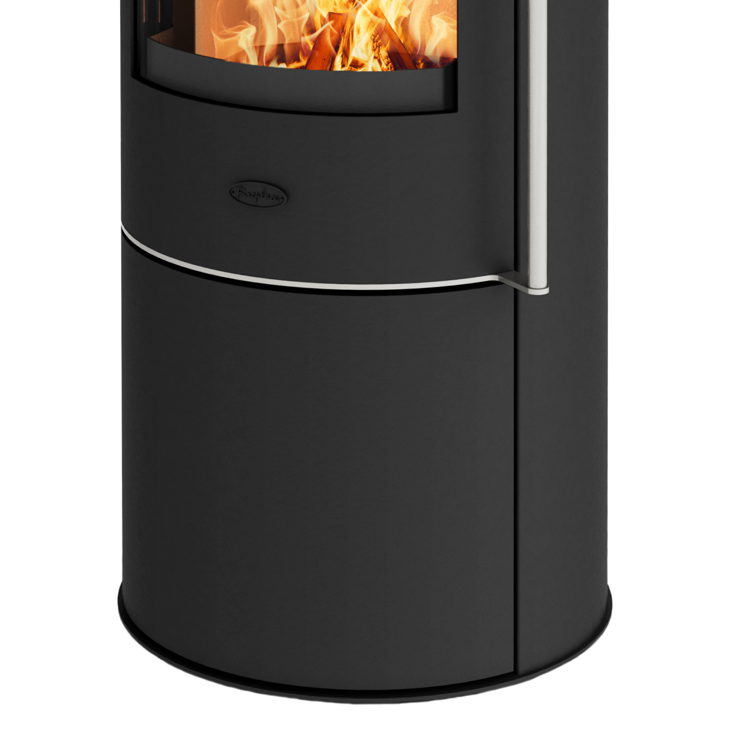 Fireplace Elite Toronto Kaminofen Stahl Schwarz mit Abdeckplatte Glas + 1 m³ Kaminholz gratis