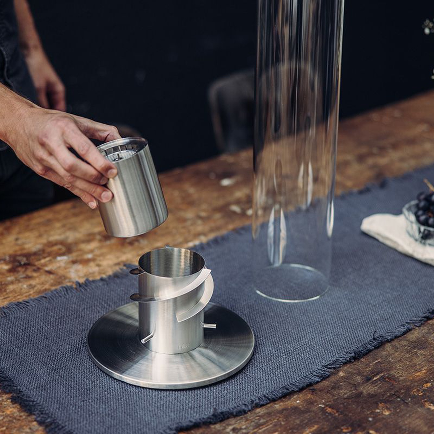 höfats SPIN 900 Bio-Burner mit Eco-Ring und Löschdeckel