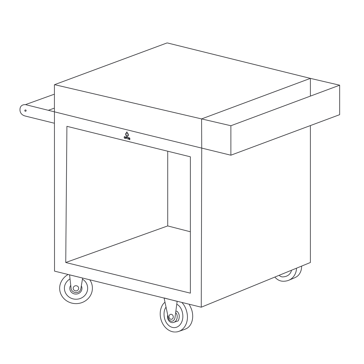 OFYR Mise en Place Table Corten 65 PRO Keramik Dunkelgrau OFYR Mise en Place Table Corten 65 PRO Keramik Dunkelgrau