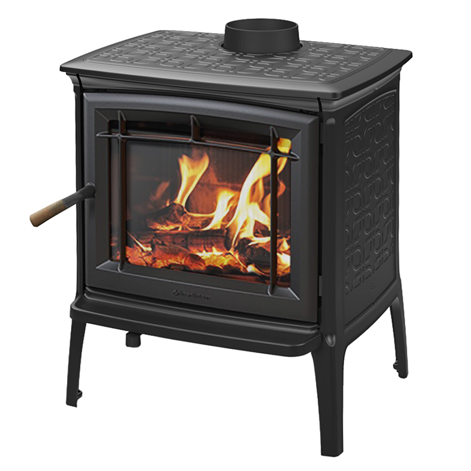 Hergom Shelburne Kaminofen Gusseisen Schwarz Hergom Shelburne Kaminofen Gusseisen Schwarz