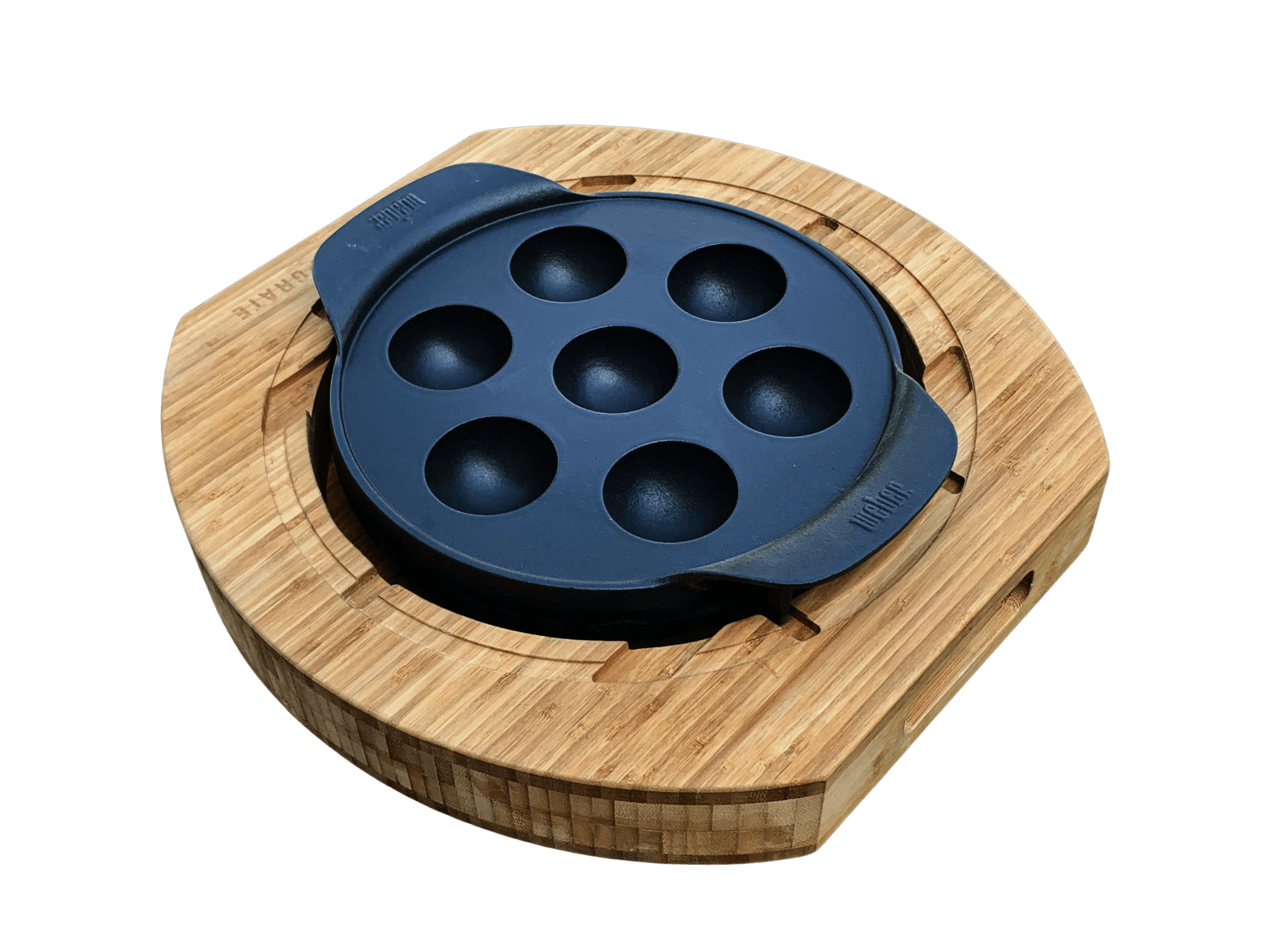 UPGRATE BBQ Chef Board passend für Weber GBS System im Set mit Feuergott Grillzange