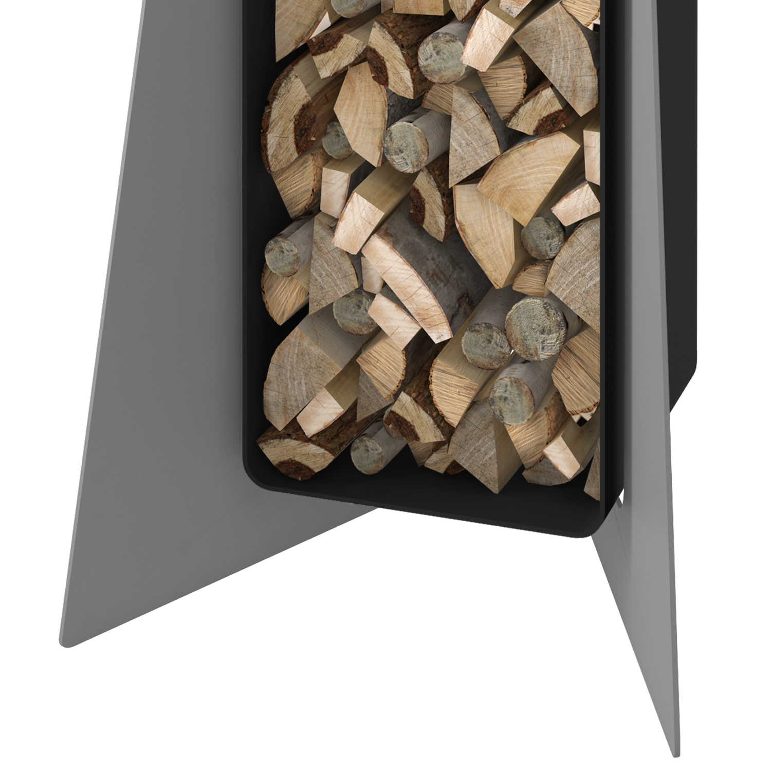 HS Flamingo Deluxe 3 Holzregal Grau HS Flamingo Deluxe 3 Holzregal Grau