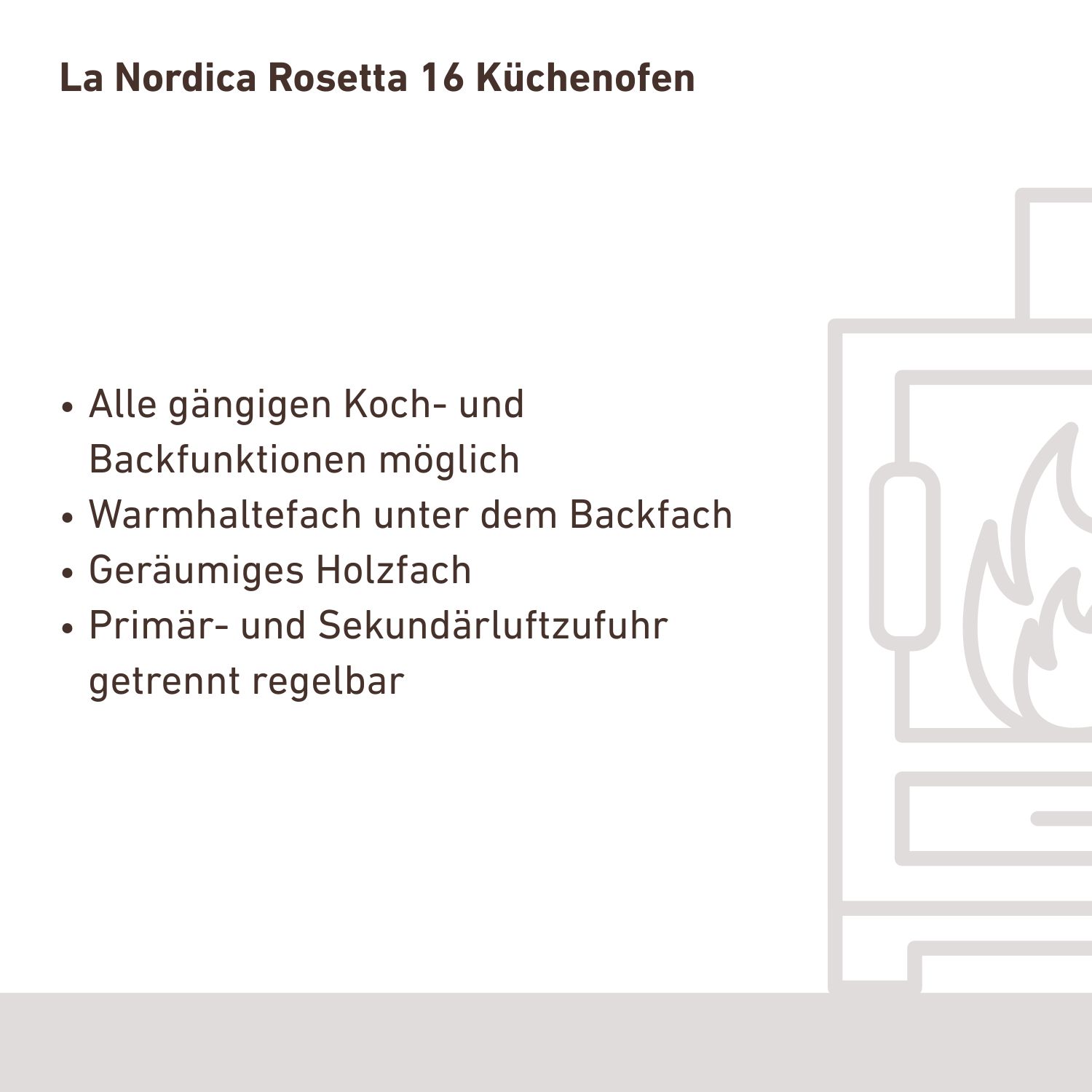 La Nordica Rosetta 16 Küchenofen Liberty Panna