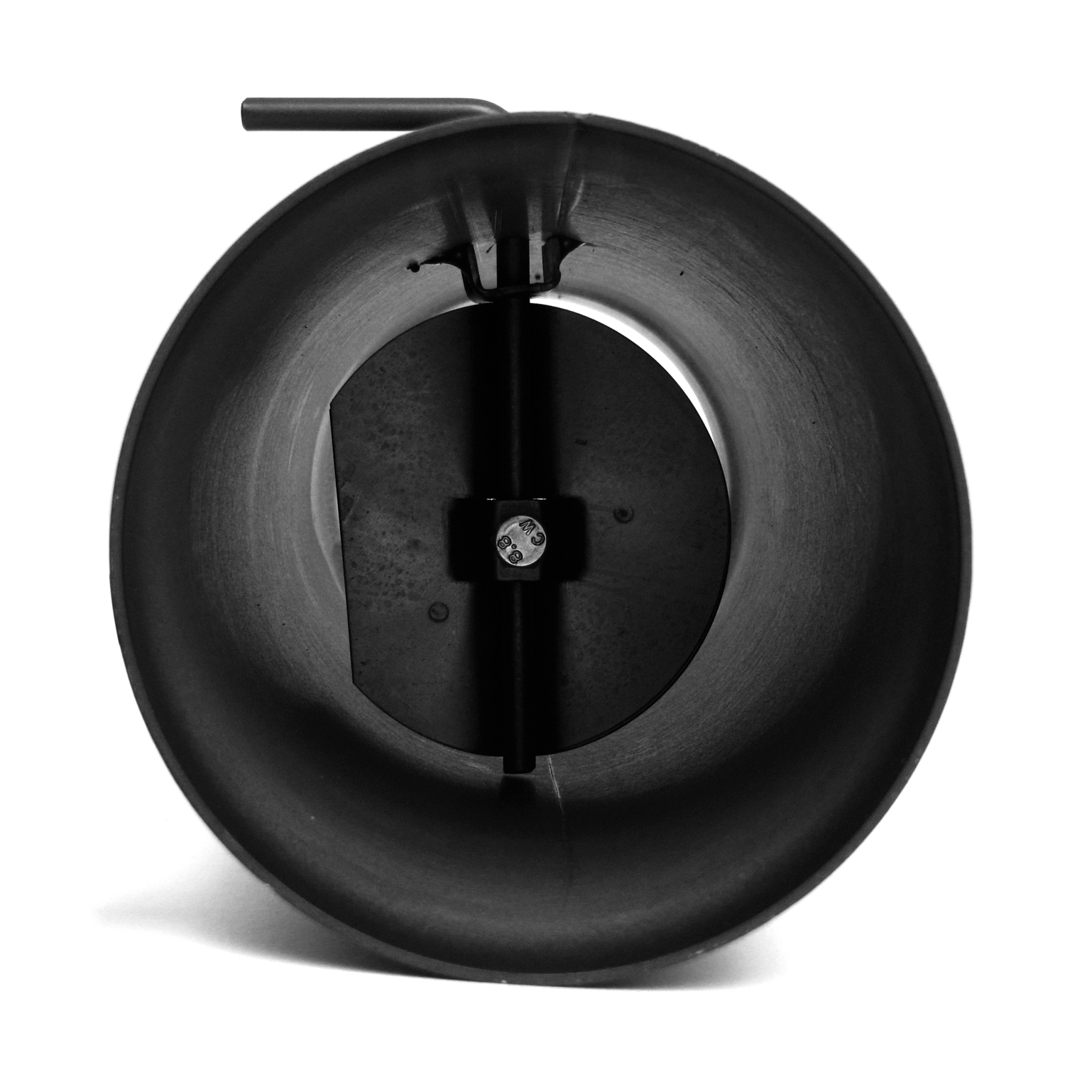 Raik Basic Längenelement 150mmx500mm schwarz mit Zugregulierung für Rauchrohr / Ofenrohr