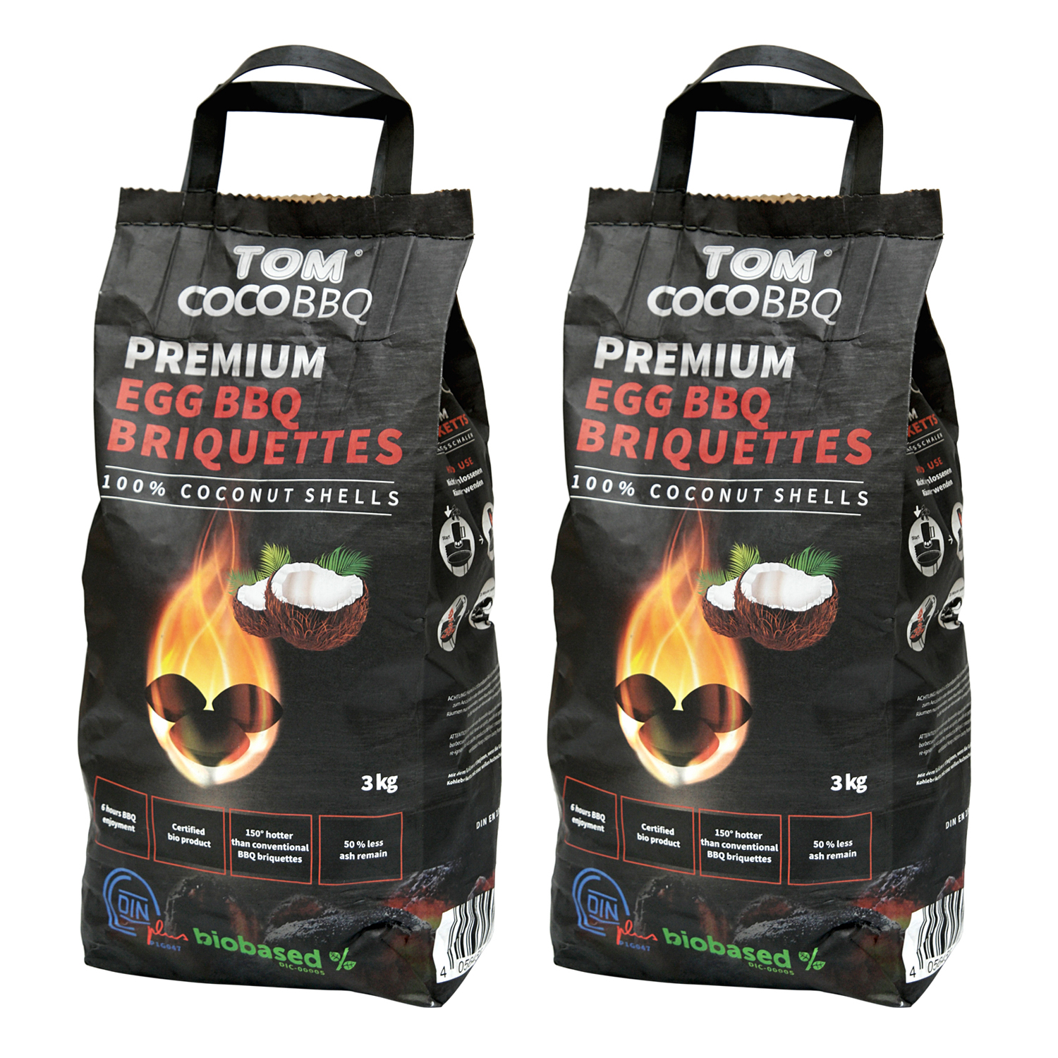 Camp Chef Deluxe Dutch Oven DO-12 + TOM COCO Grill-Kokoskohlebriketts 2er-Pack