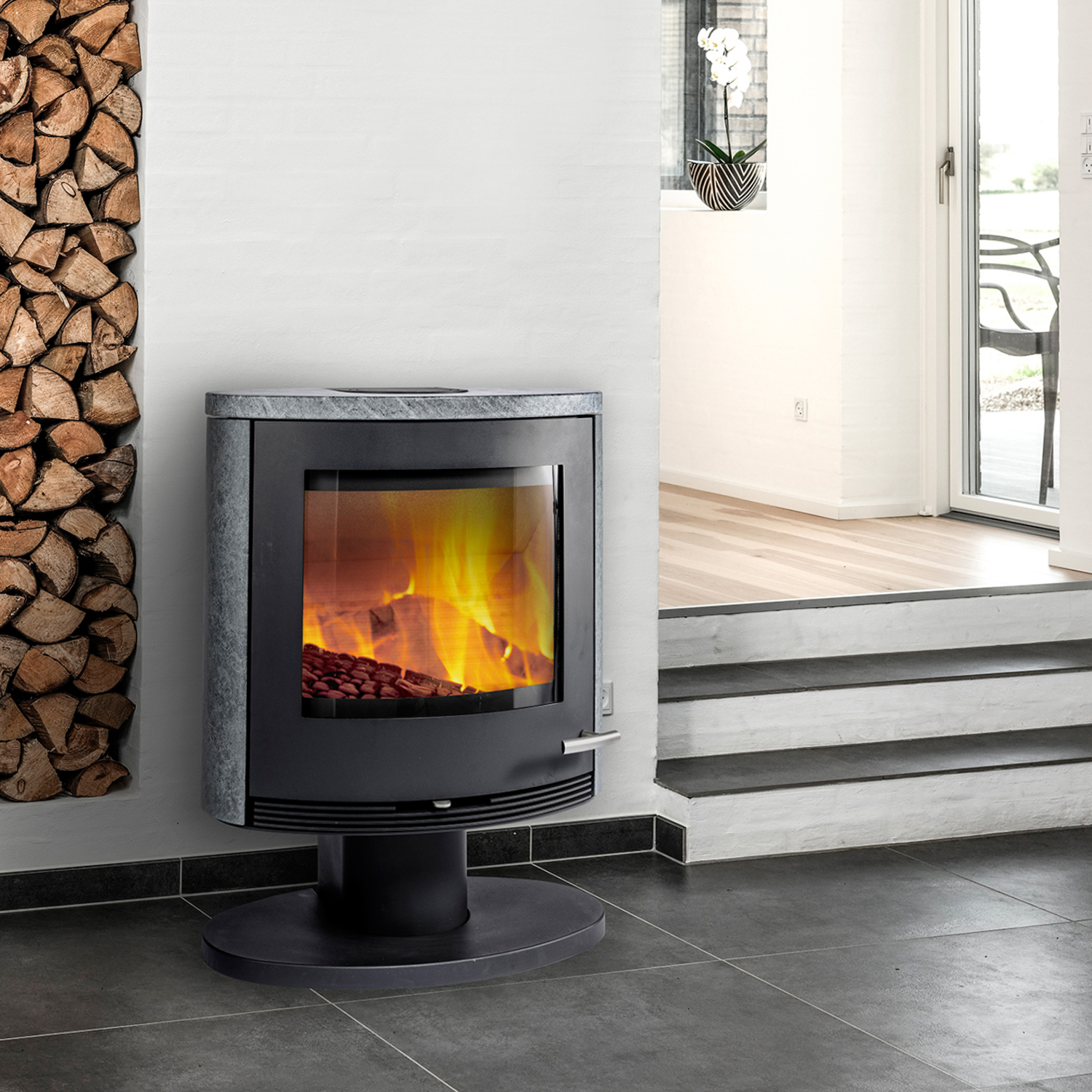 TermaTech TT22RPS Kaminofen Stahl Schwarz | Speckstein TermaTech TT22RPS Kaminofen Stahl Schwarz | Speckstein