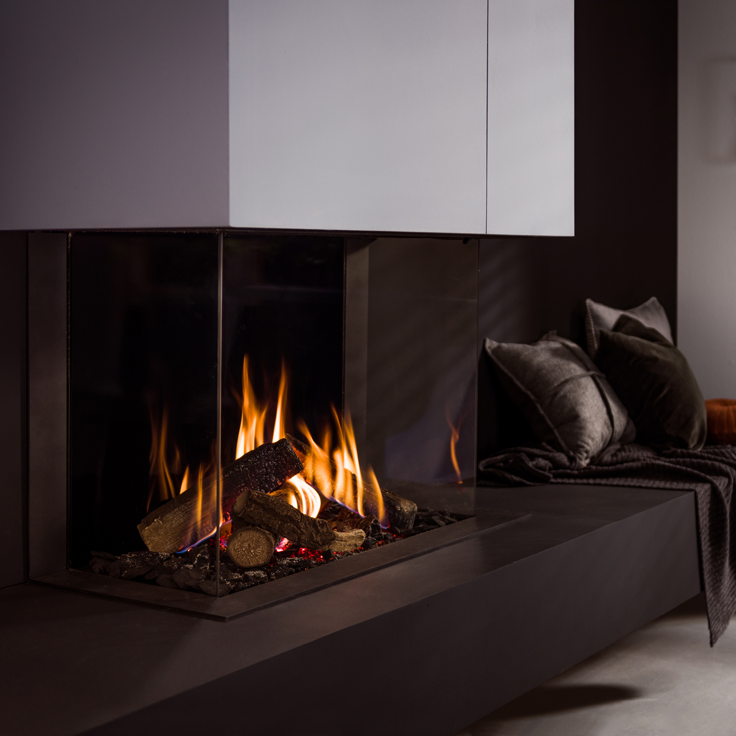 Trimline Fires Trimline 83 Panorama Gas Kamineinsatz G20