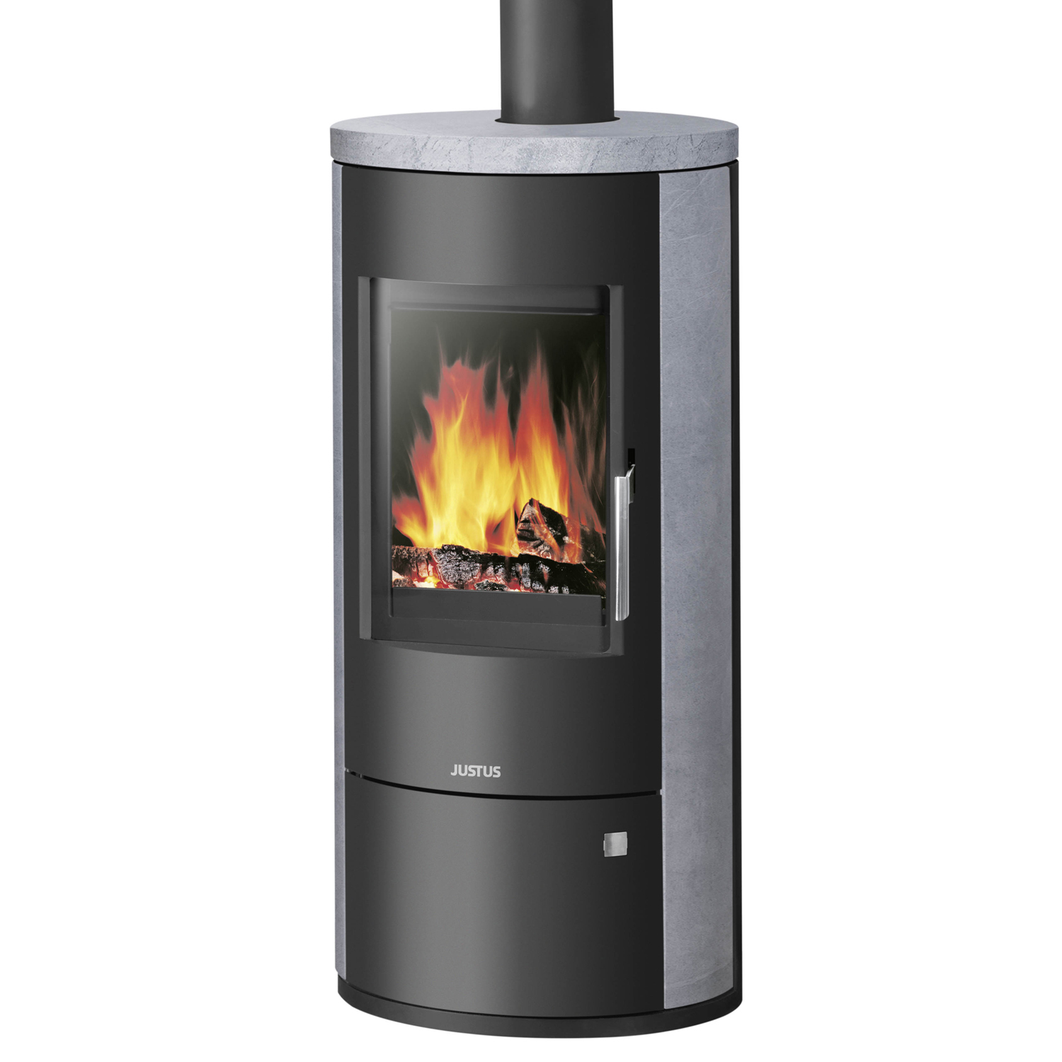 Justus Austin 7 Kaminofen Stahl Schwarz / Speckstein Justus Austin 7 Kaminofen Stahl Schwarz / Speckstein