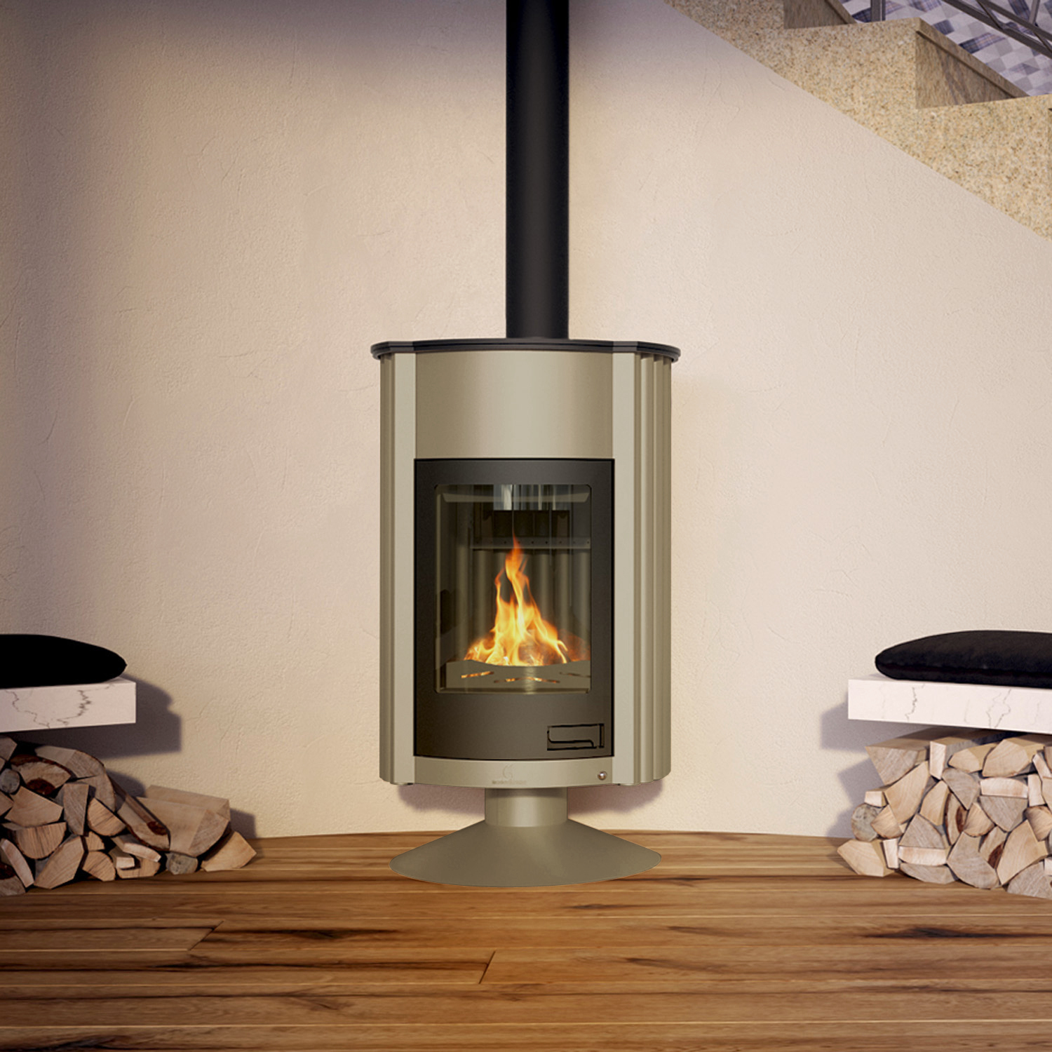 Warmluftofen Masterflamme Grande II Olive Warmluftofen Masterflamme Grande II Olive