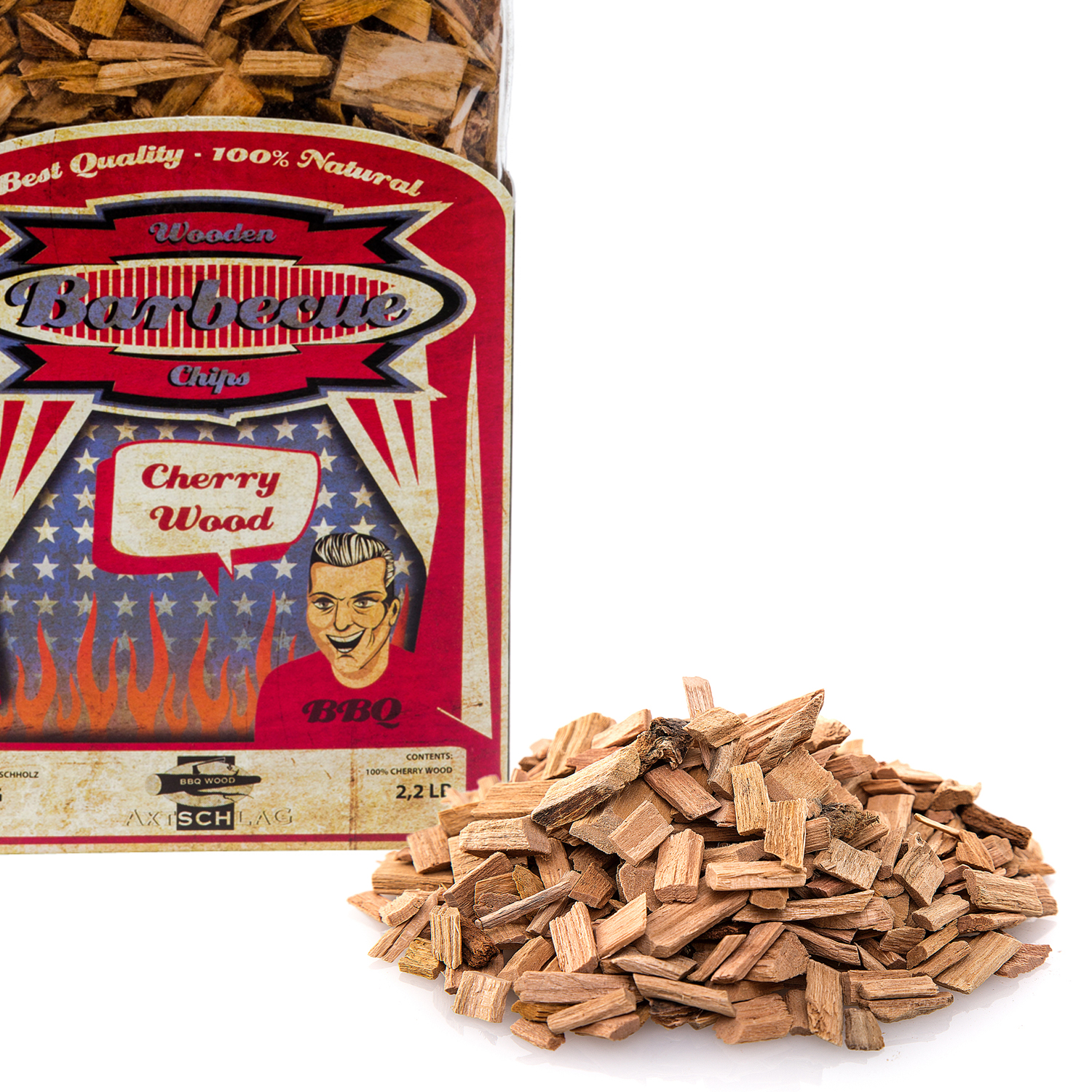 Axtschlag Wood Smoking Chips Kirsche 1 kg Axtschlag Wood Smoking Chips Kirsche 1 kg