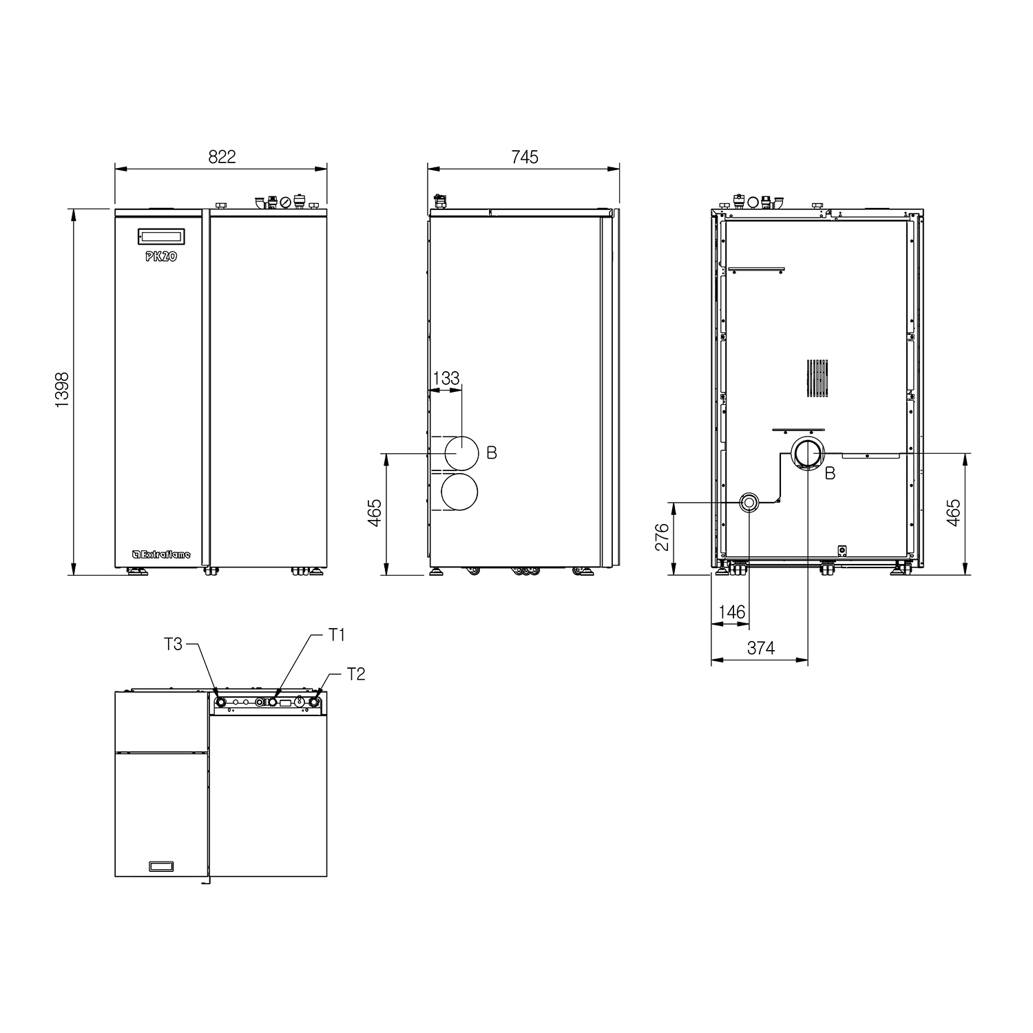 Extraflame PK20 Pelletkessel