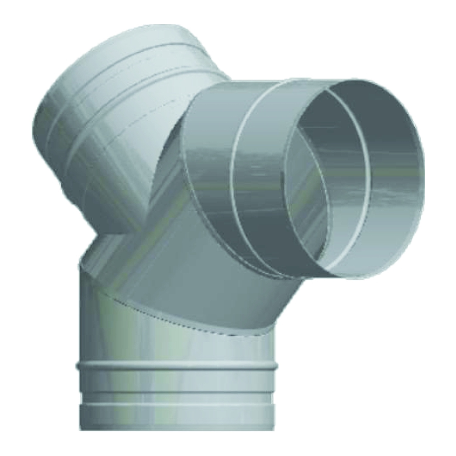 Schiedel PRIMA PLUS Inspektions-Bogen 90° H1 Ø130 mm einwandig matt