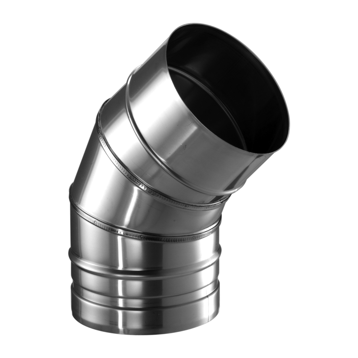 Schiedel PRIMA PLUS Bogen 0-45° drehbar Ø130 mm einwandig matt