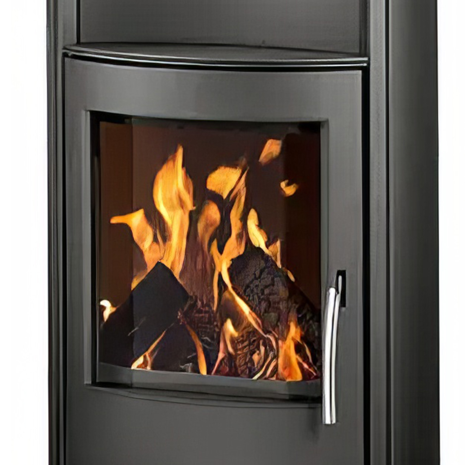 Oranier+ Pori Aqua wasserführender Kaminofen Stahl Schwarz