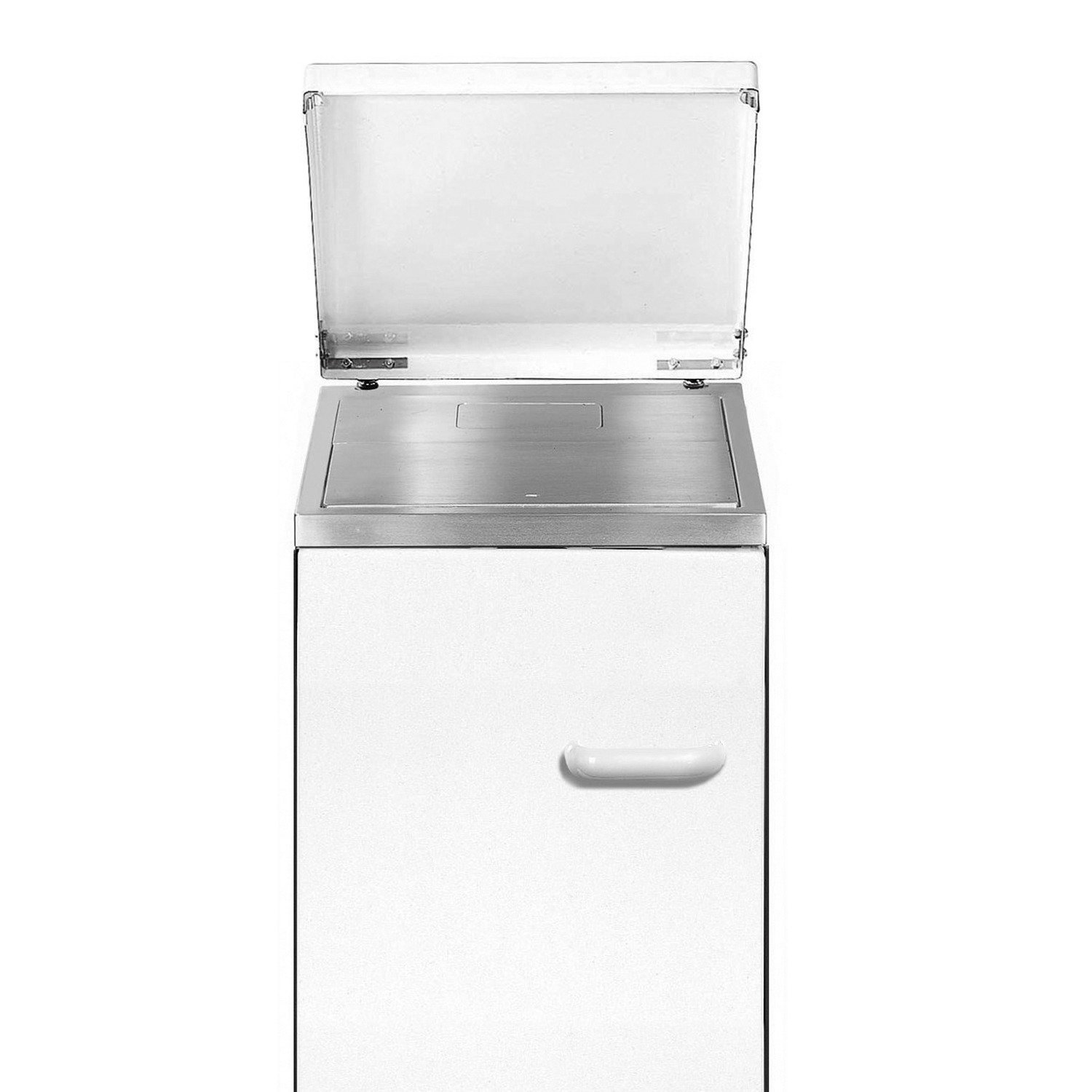 Wamsler K144 C Beistellherd Stahl weiß mit Ceranplatte