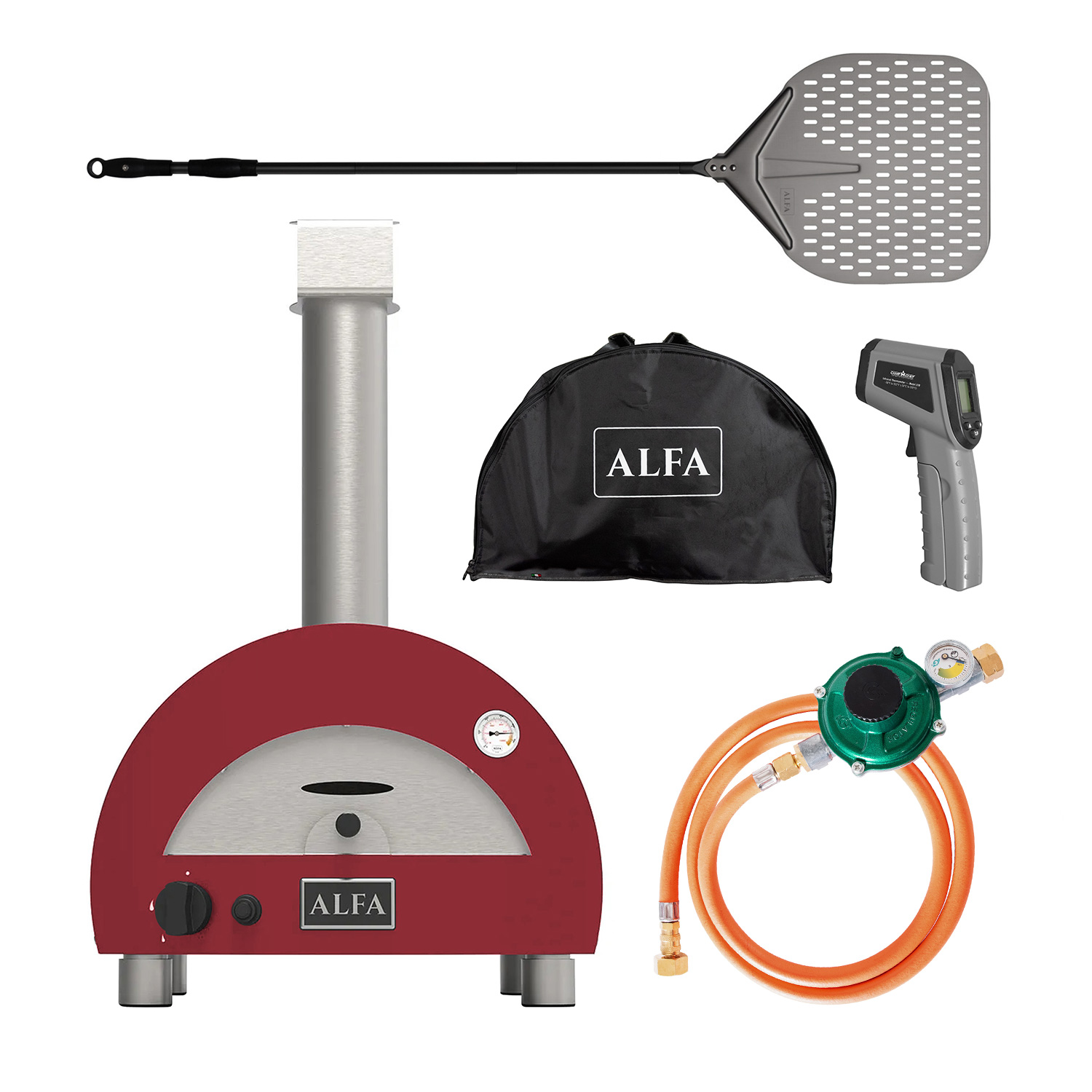 Alfa Moderno Portable Gas-Pizzaofen Antikrot Starterset Alfa Moderno Portable Gas-Pizzaofen Antikrot Starterset