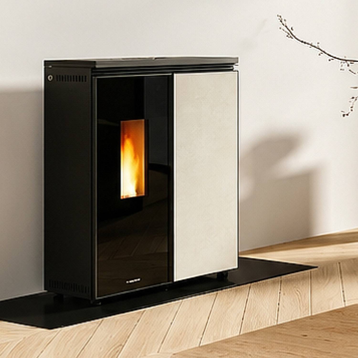 Extraflame Floriana Idro Gres Ostuni wasserführender Pelletofen Evolution Line