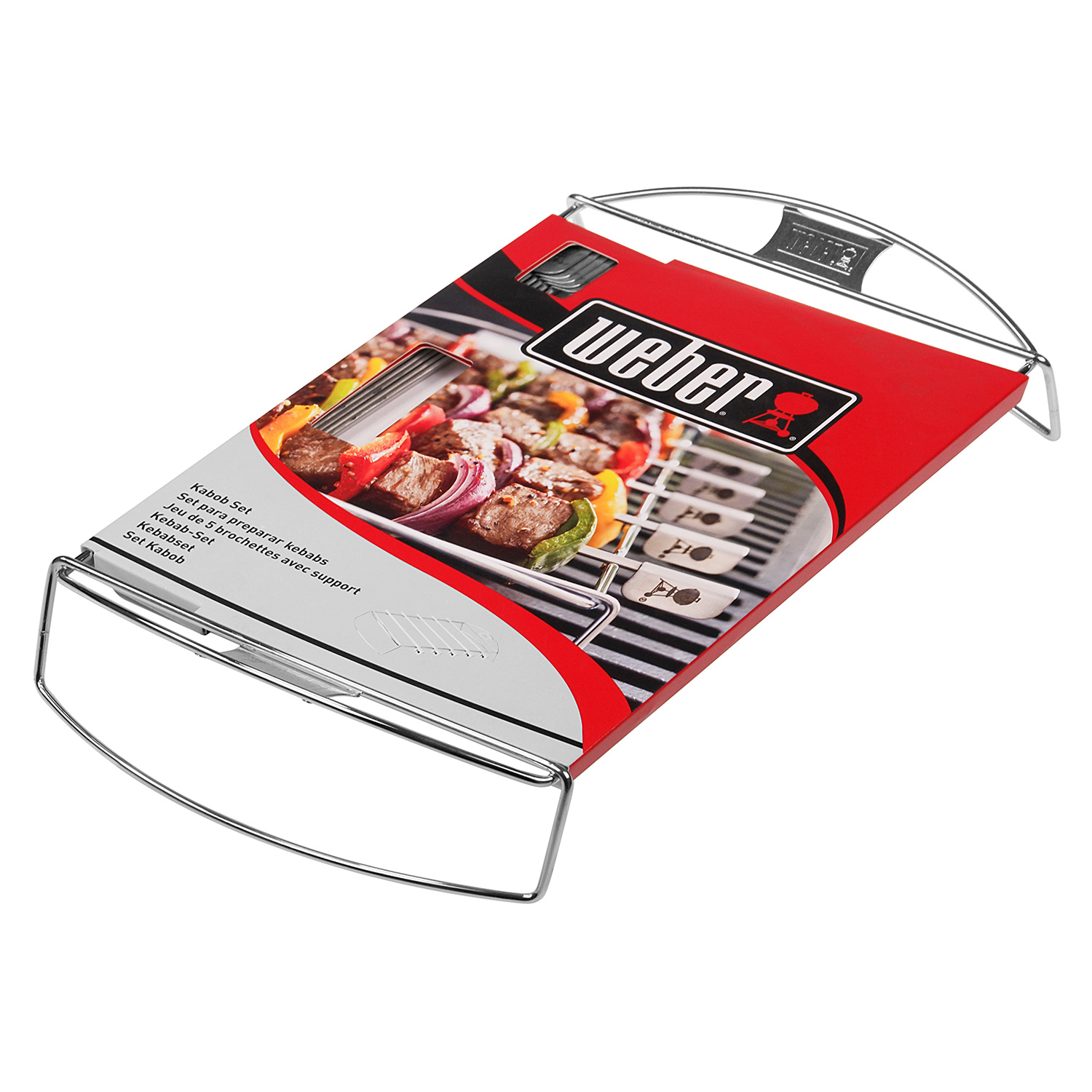 Weber Kebab-/Schaschlikspieße 5er-Set mit Gestell Weber Kebab-/Schaschlikspieße 5er-Set mit Gestell