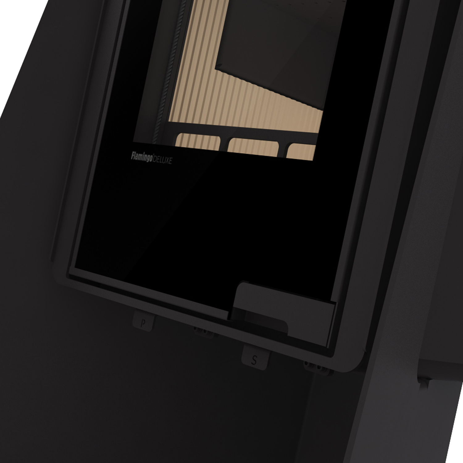 HS Flamingo Deluxe Island Kaminofen Schwarz HS Flamingo Deluxe Island Kaminofen Schwarz