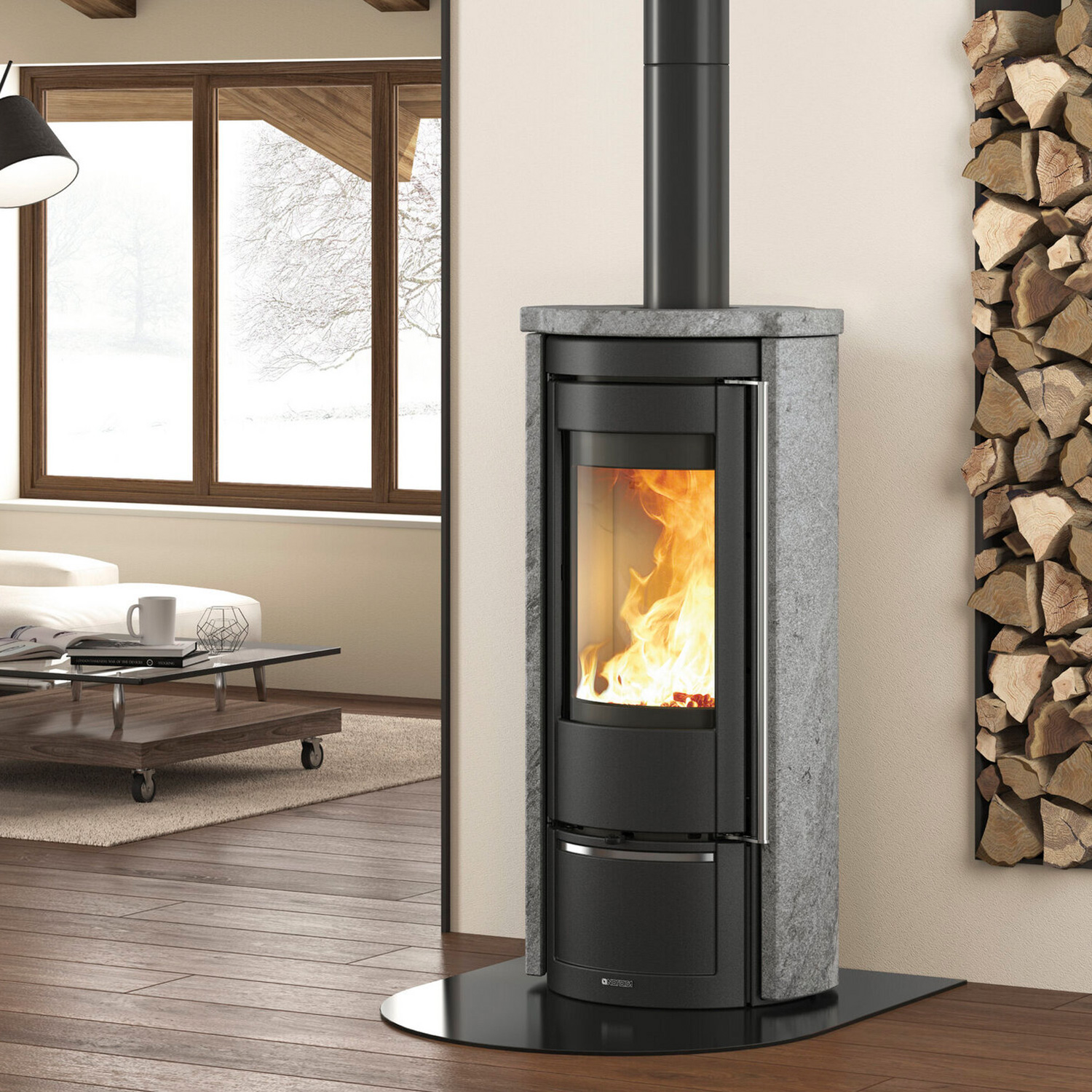 La Nordica Prestige Line Liu 5.0 Petra Kaminofen Naturstein